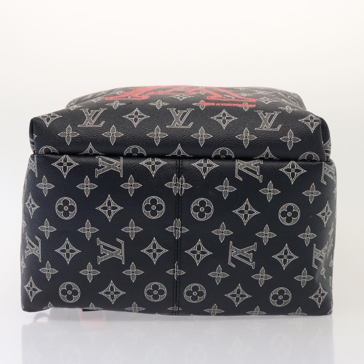 LOUIS VUITTON Monogram Ink Apollo Backpack Navy Red White M43676 - 6