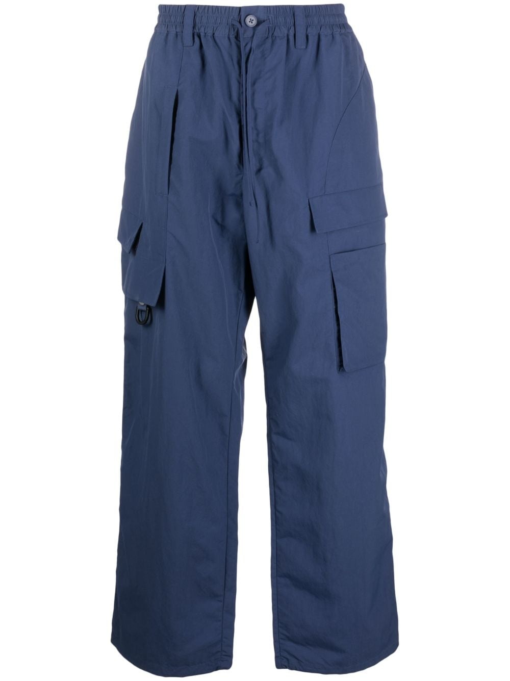 wide-leg cargo trousers - 1