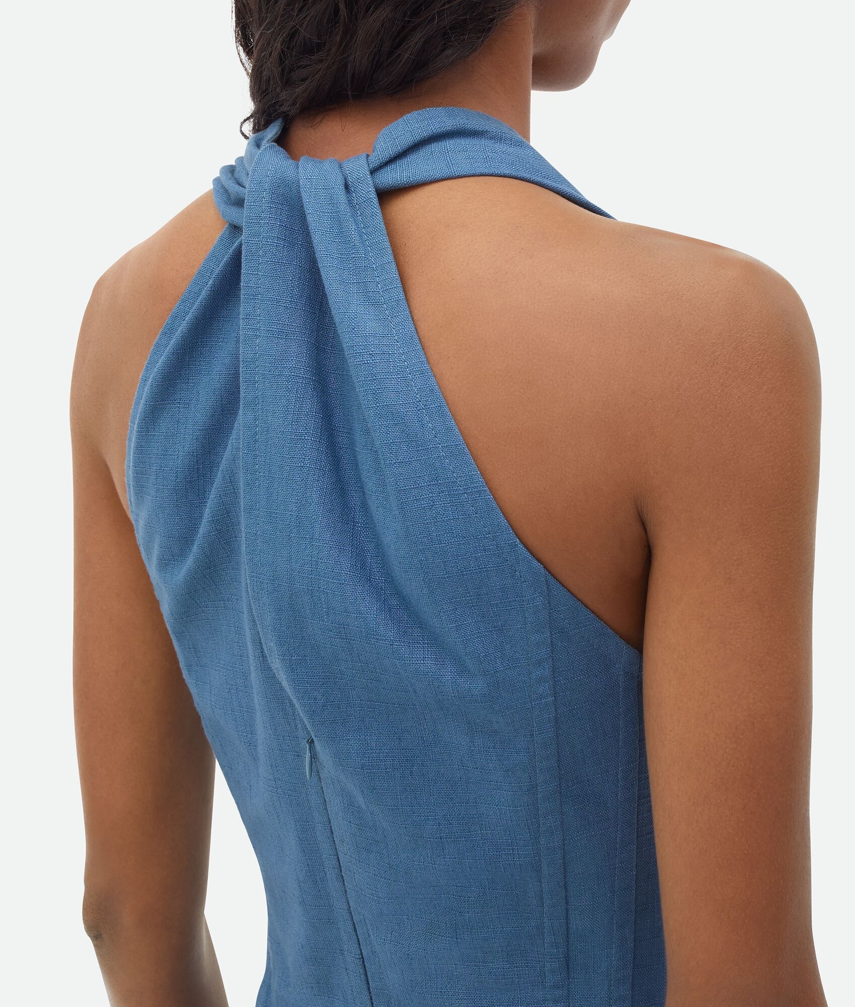 Textured Cotton Midi Dress - 4