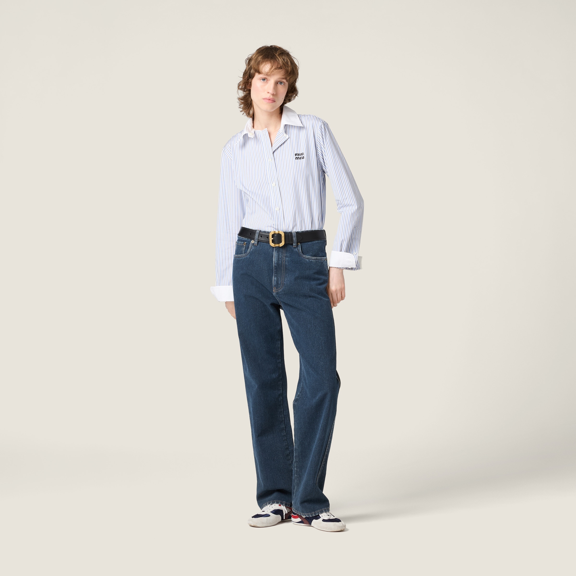 Striped poplin shirt - 2