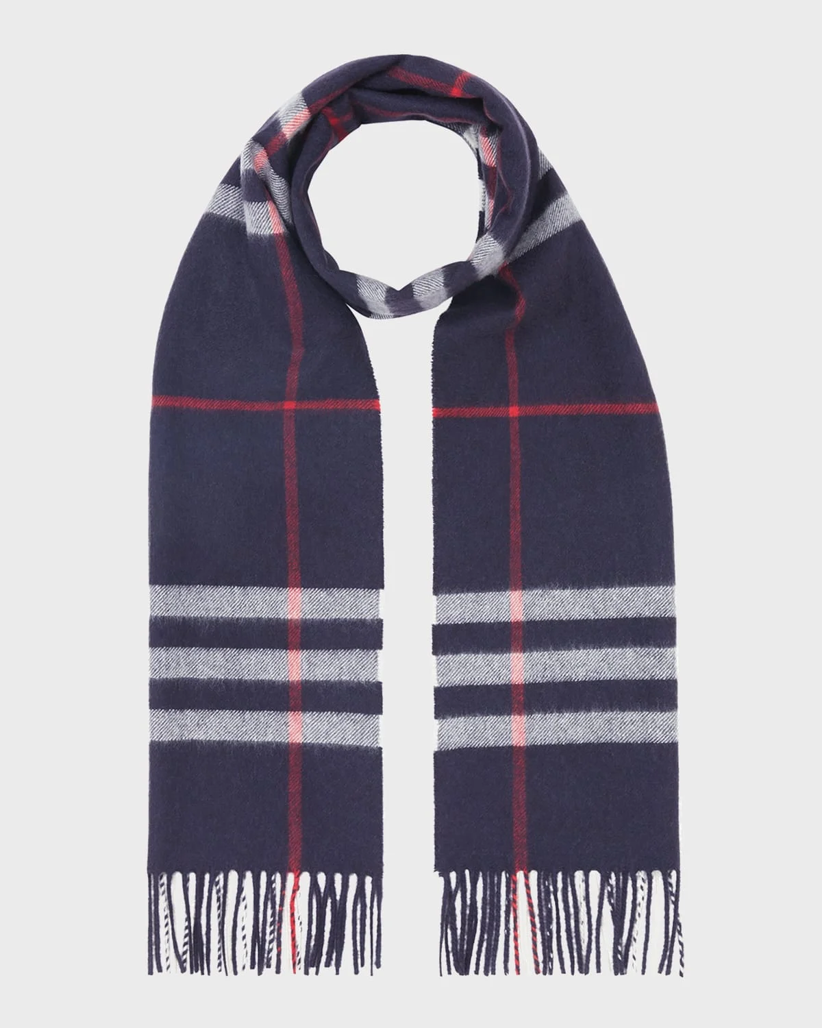 Men's Giant Check Cashmere Scarf - 1