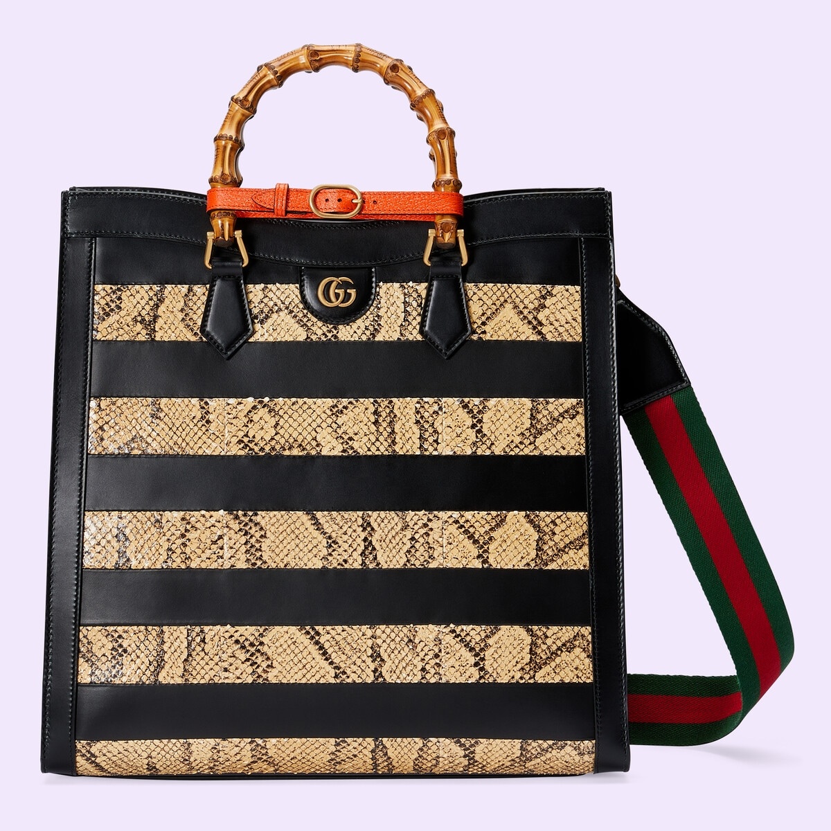 Gucci Diana large python tote - 5