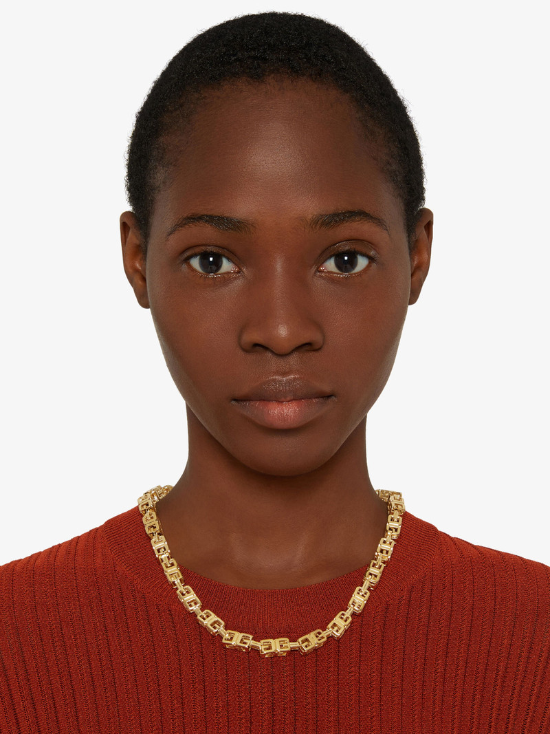 G CUBE NECKLACE IN METAL 3