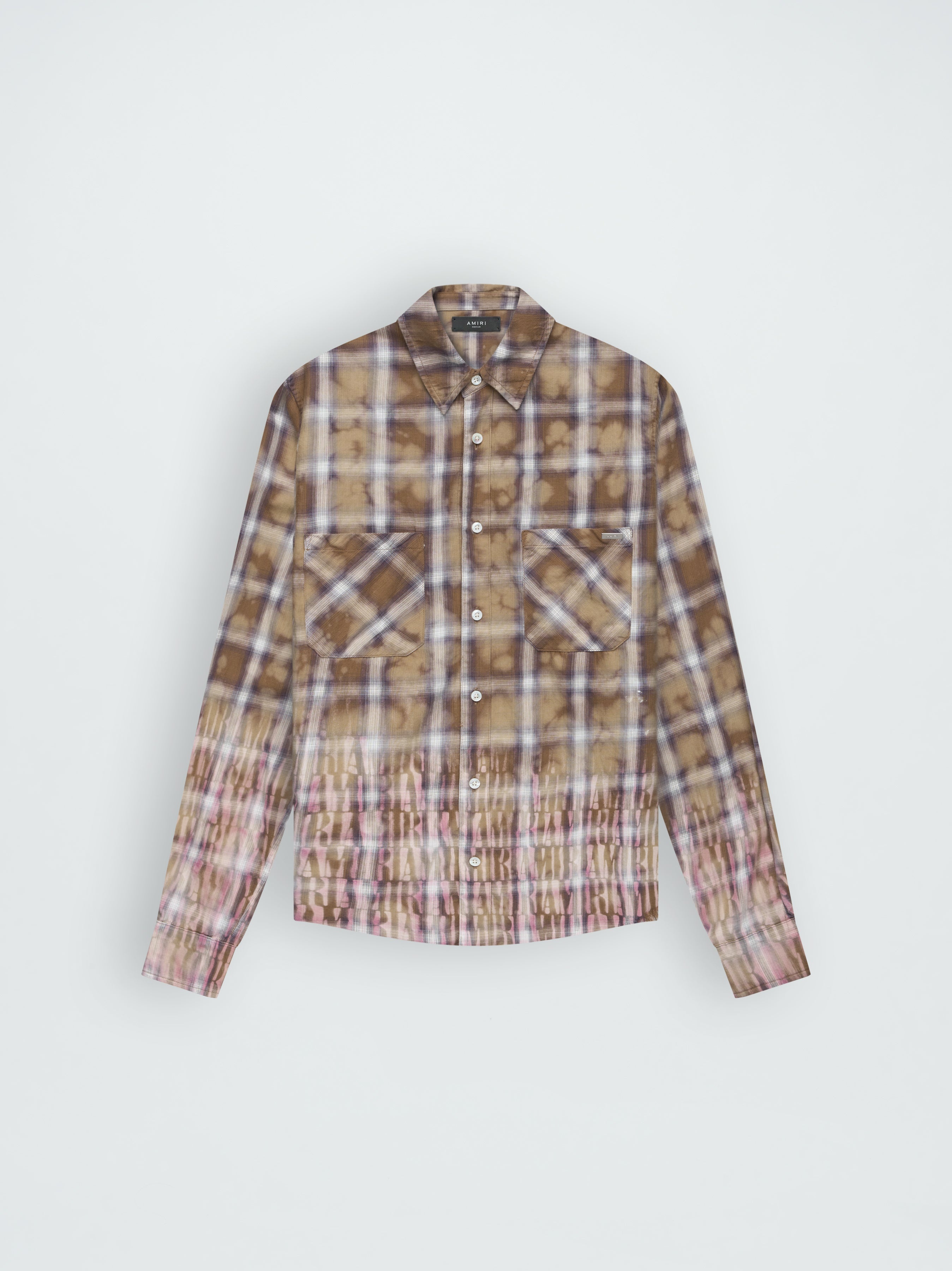 国産品 AMIRI Flannel BLEACH medium AMIRI LOGO Bleached FLANNEL メンズ