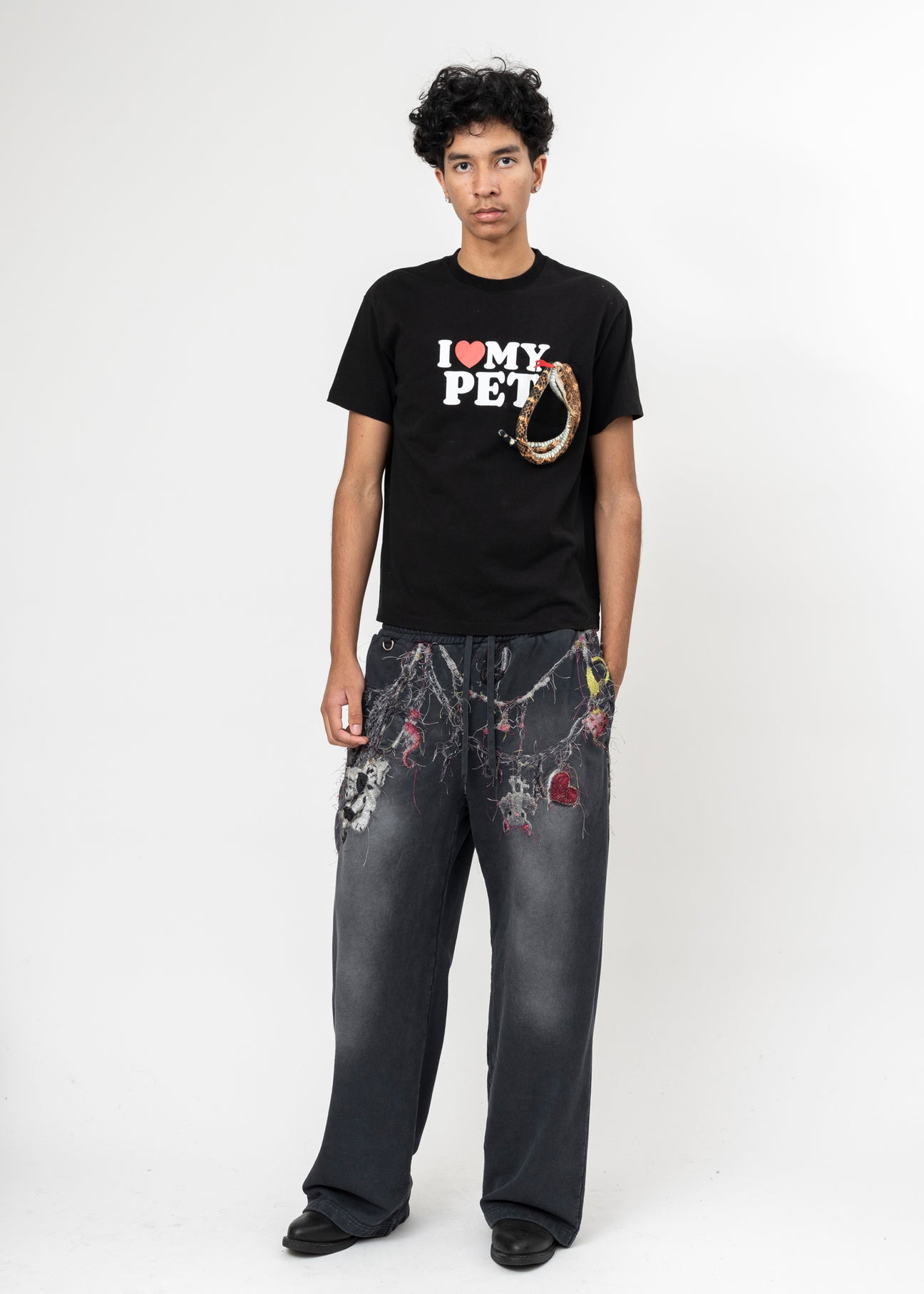 BLACK DOUBLET I Love My Pet Oversized T-shirt - 5