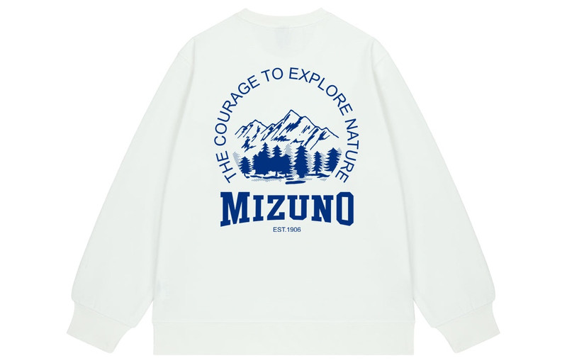 Mizuno Mizuno Logo Casual Sweater 'White' A2CA2A70 outlook