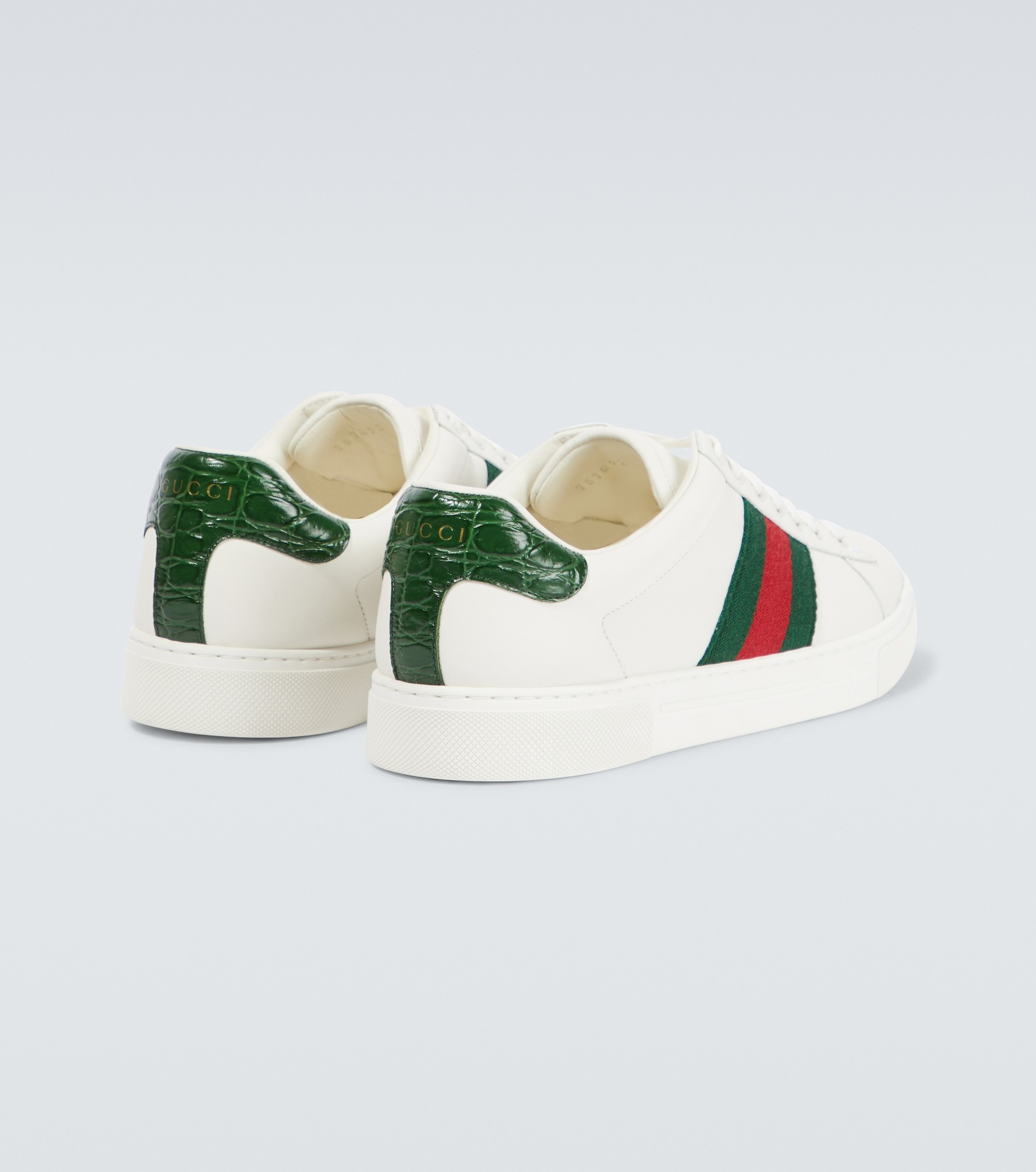 Ace Web Stripe leather sneakers - 6