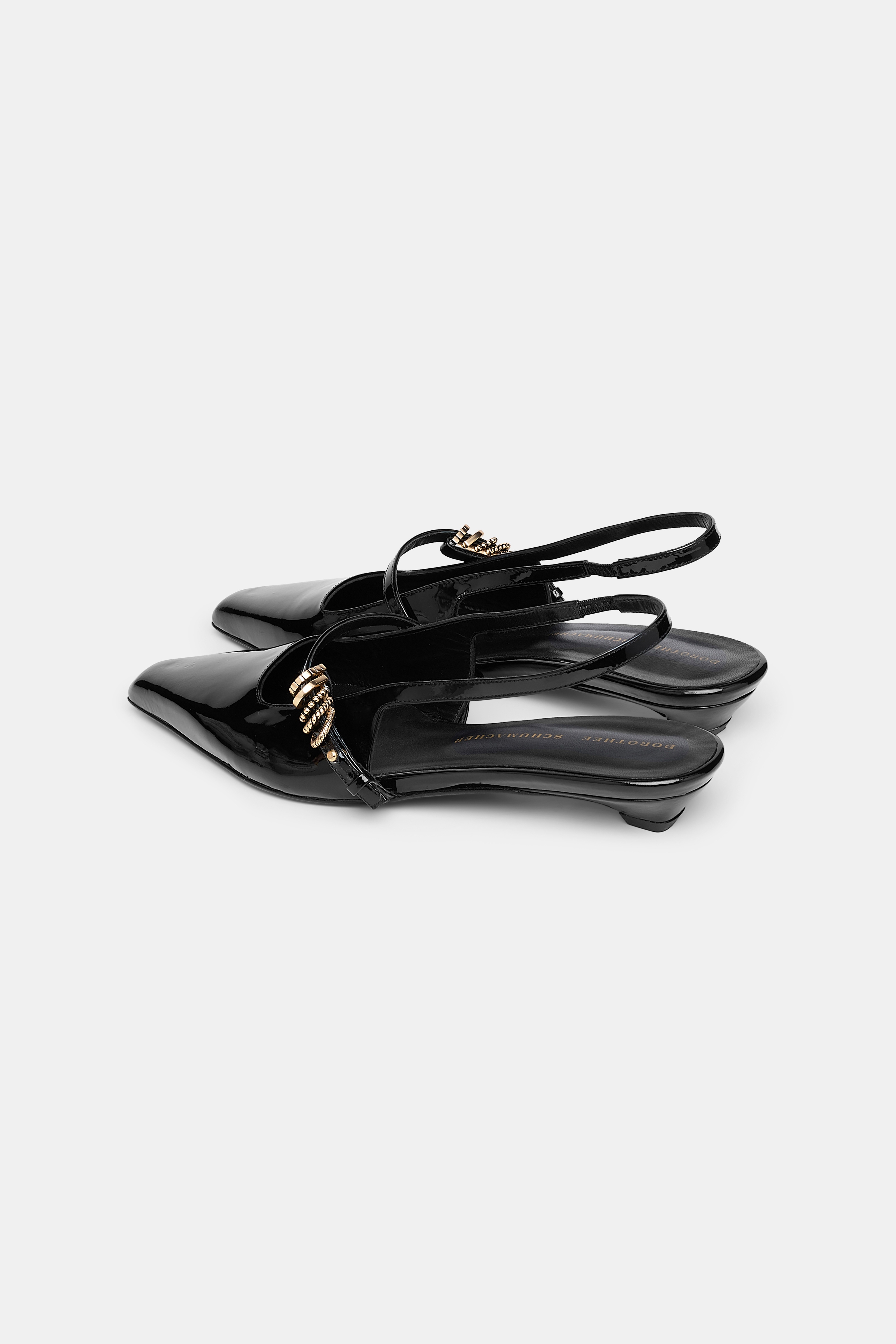 GLOSSY SHINE slingback flat - 8
