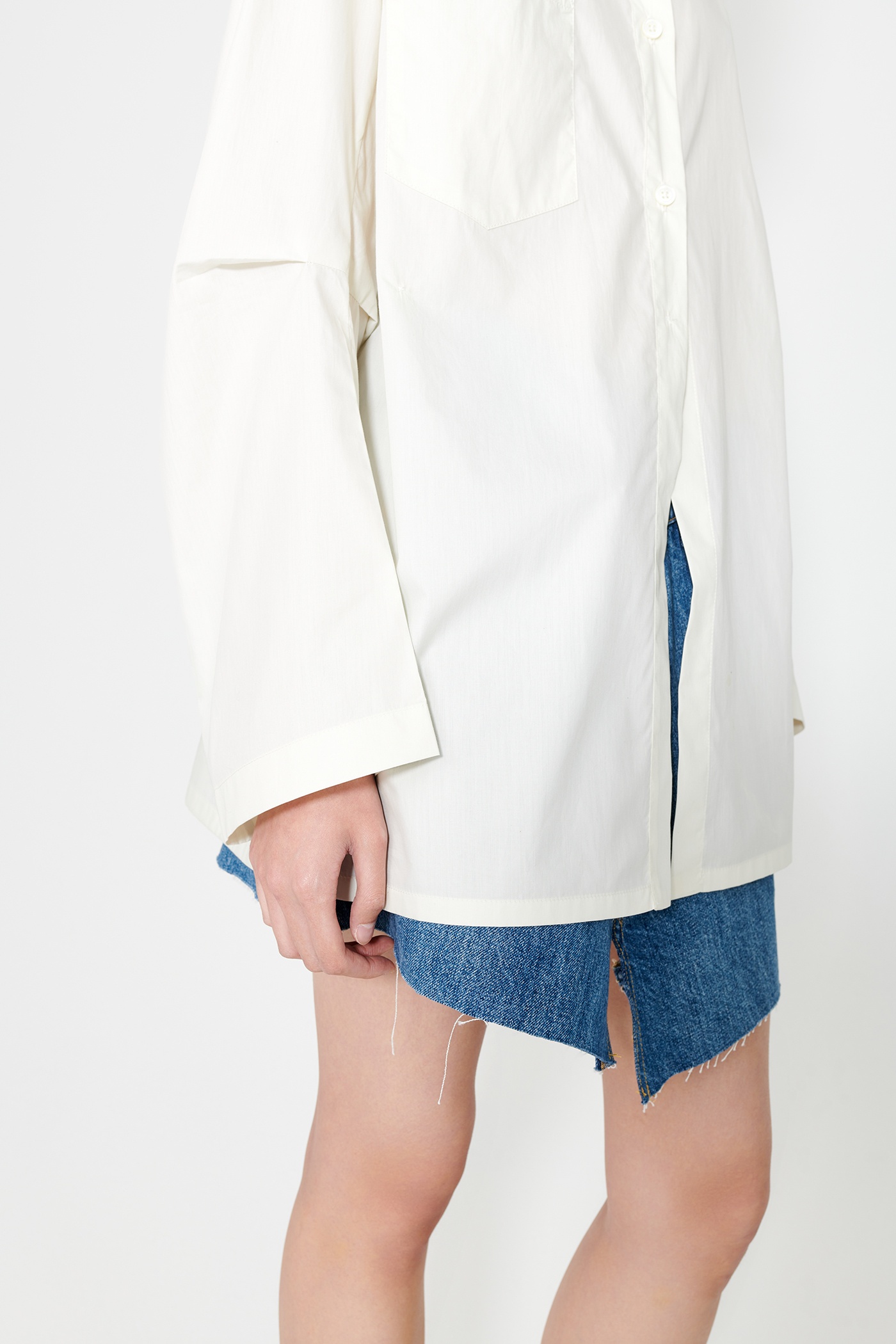 Machine Shirt Pearl Beige Cotton Chinz - 7
