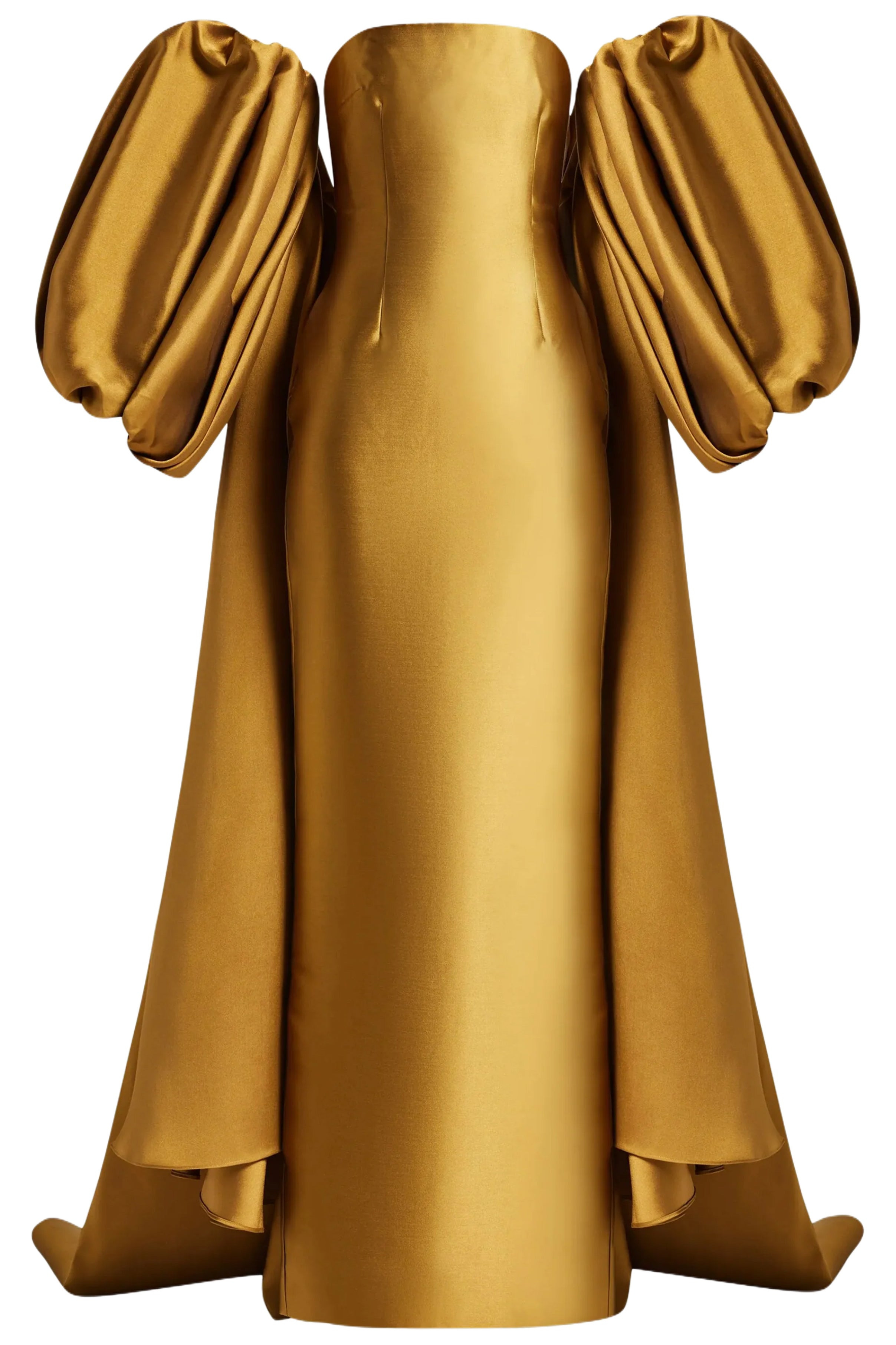 LEA PUFF-SLEEVED MAXI DRESS - 1