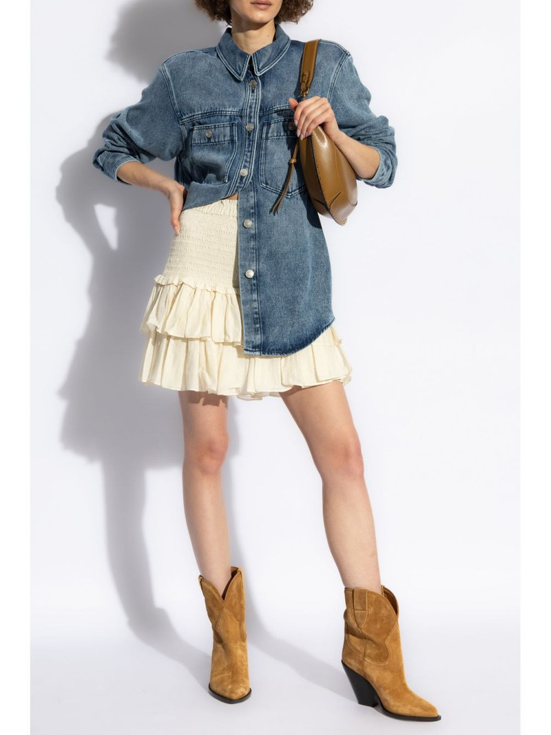 Isabel Marant Étoile Naomi ruffled skirt outlook