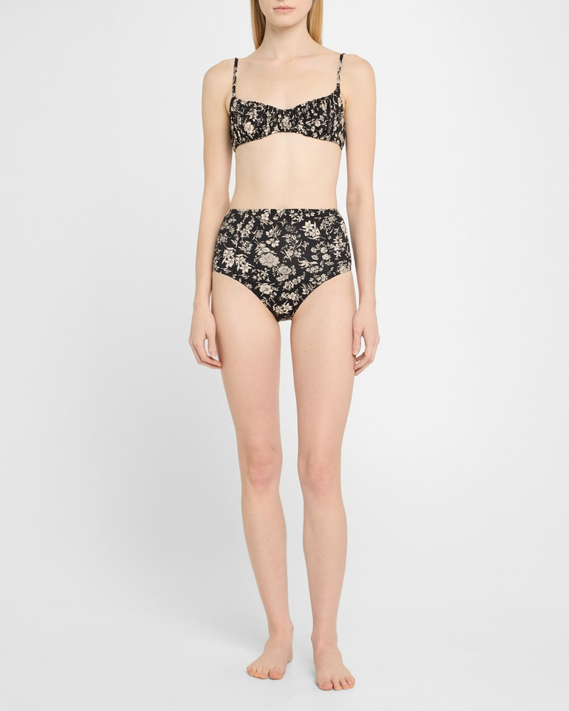 ULLA JOHNSON Naomi Ruched Bikini Top outlook