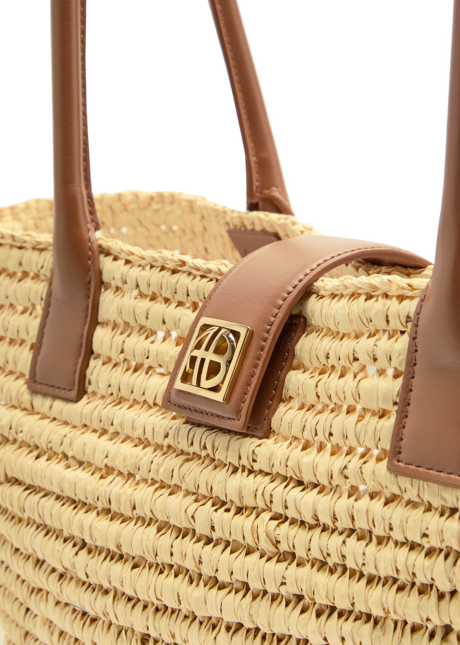 Anine Bing Lou Woven Raffia Tote - 3