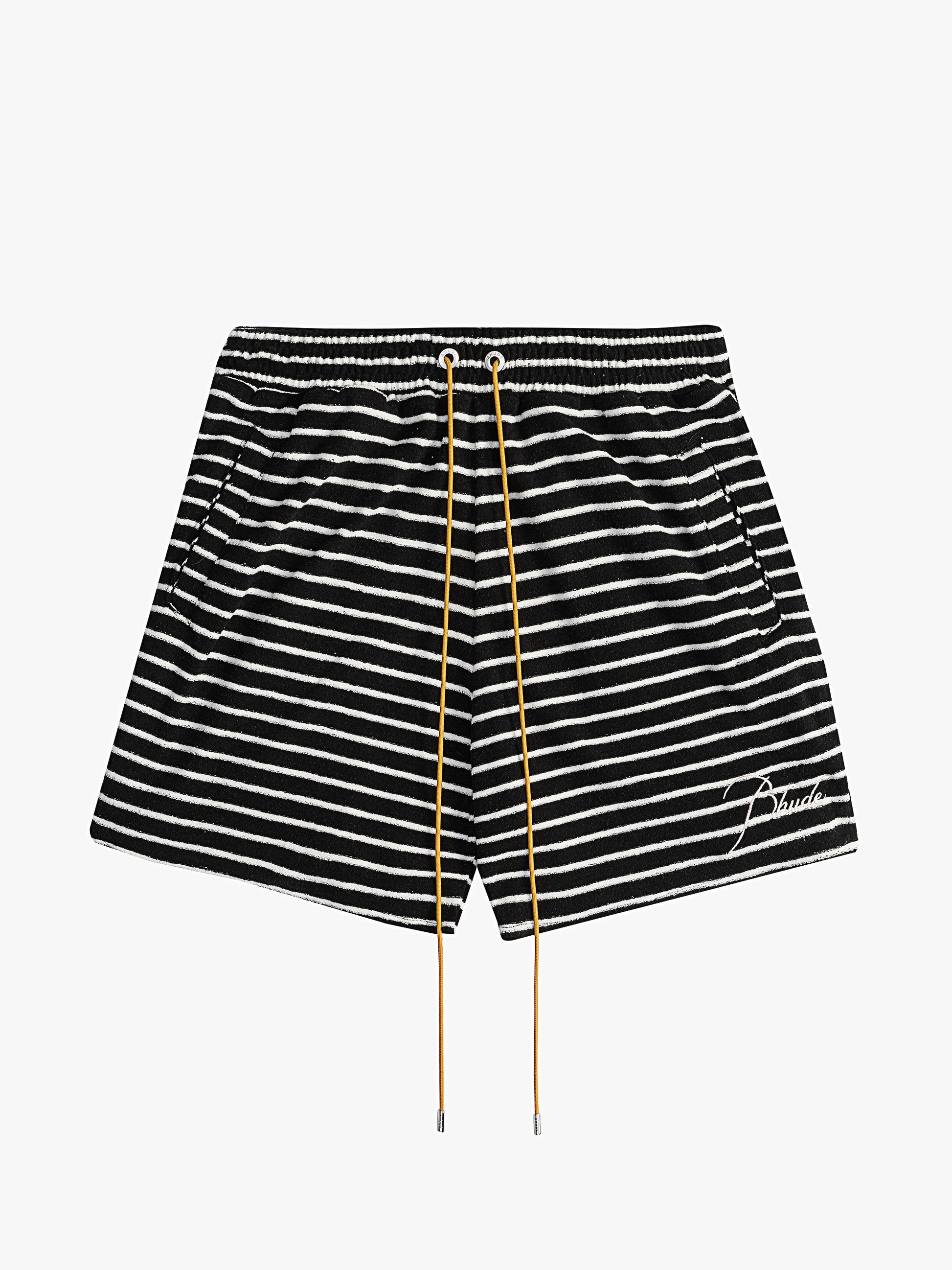 RHUDE STRIPE TOWEL SHORT - 1