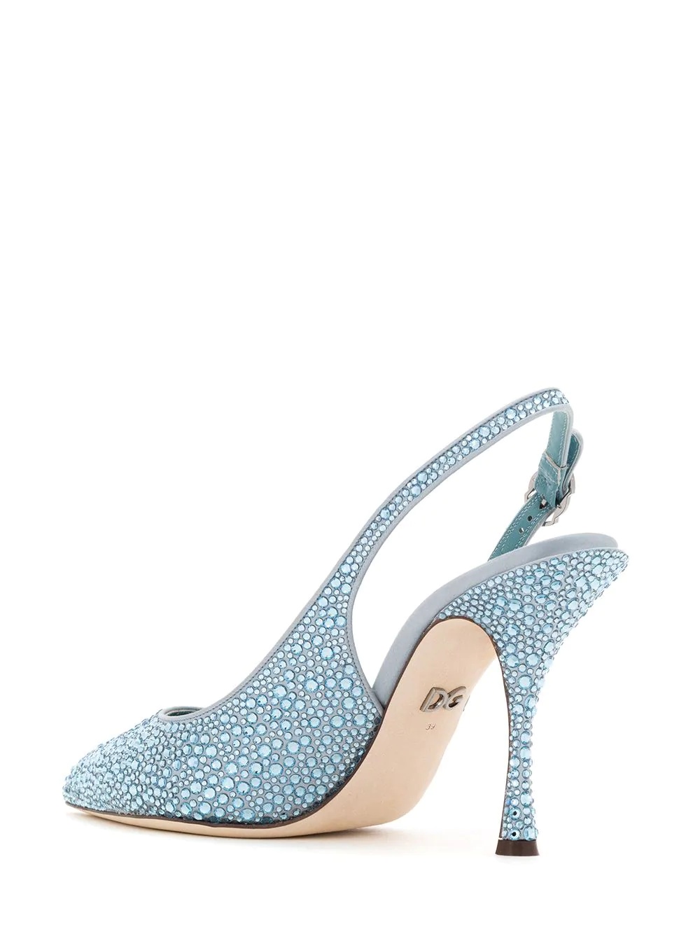 pointed crystal-embellished pumps - 3