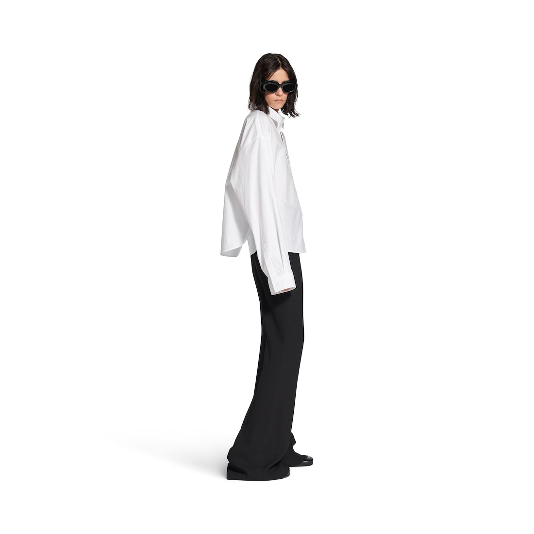 Women's Semi-fitted Shirt in White - 3