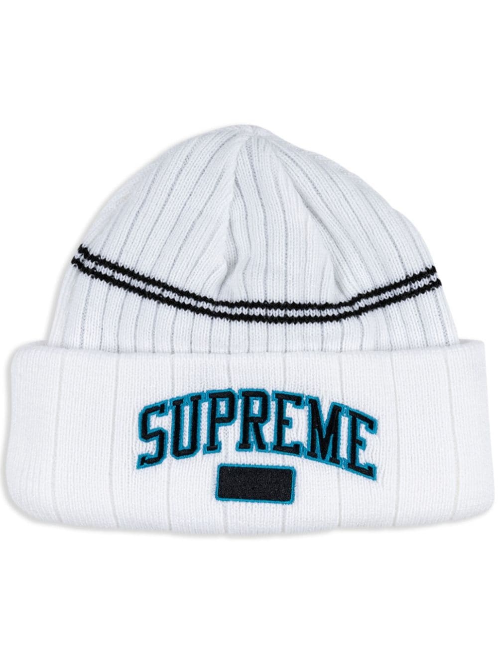 logo-embroidered beanie - 1