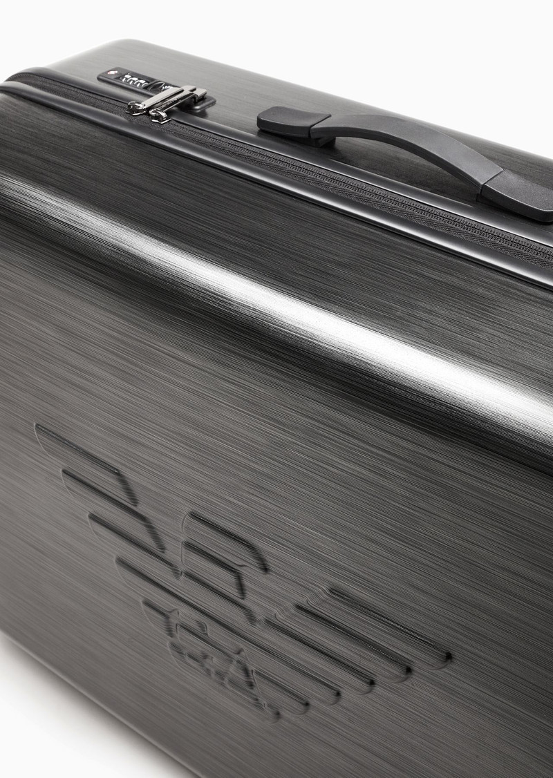 ABS large trolley suitcase with oversized, embossed eagle 8