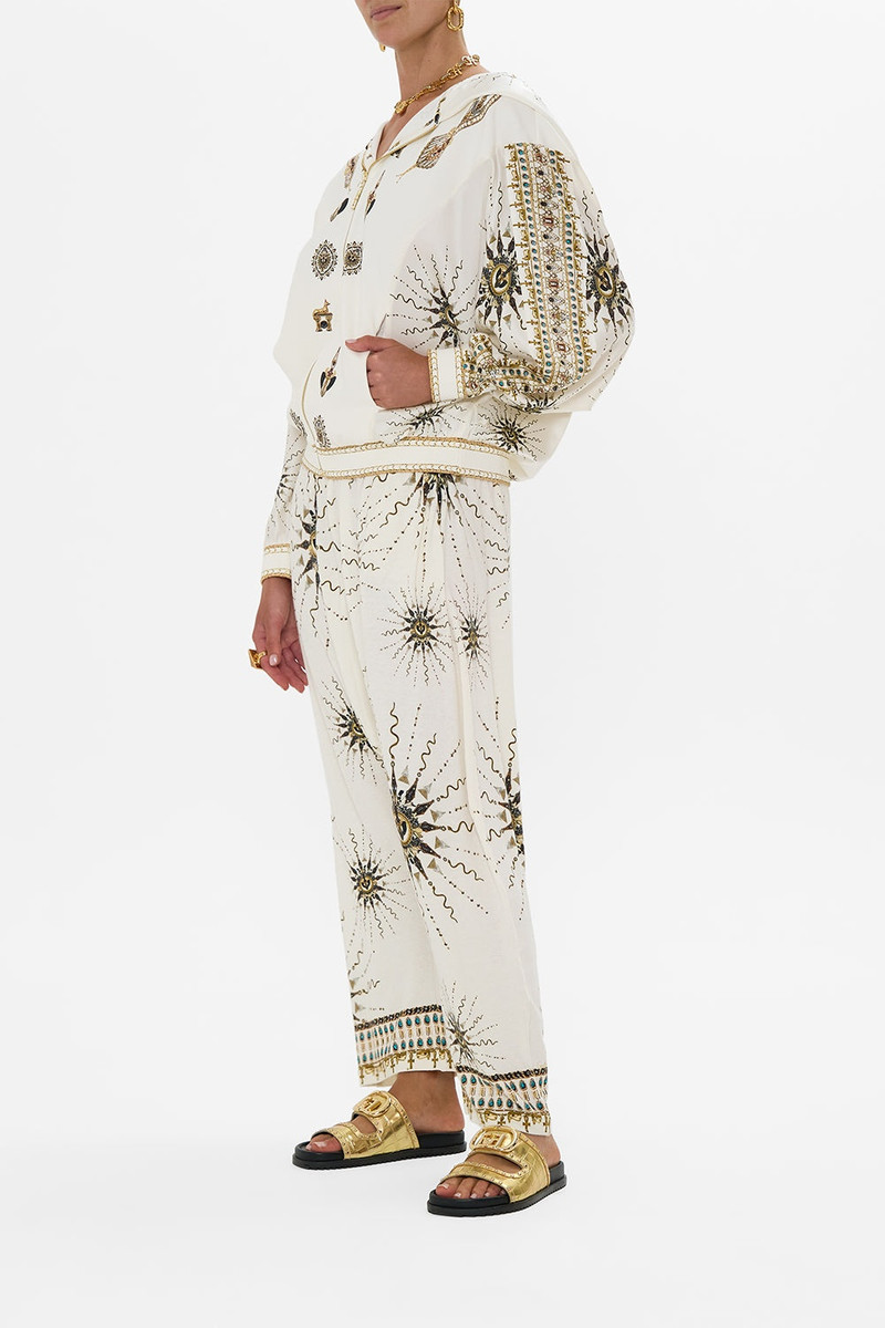 SILK MIX JERSEY ZIP FRONT SWEATER 4