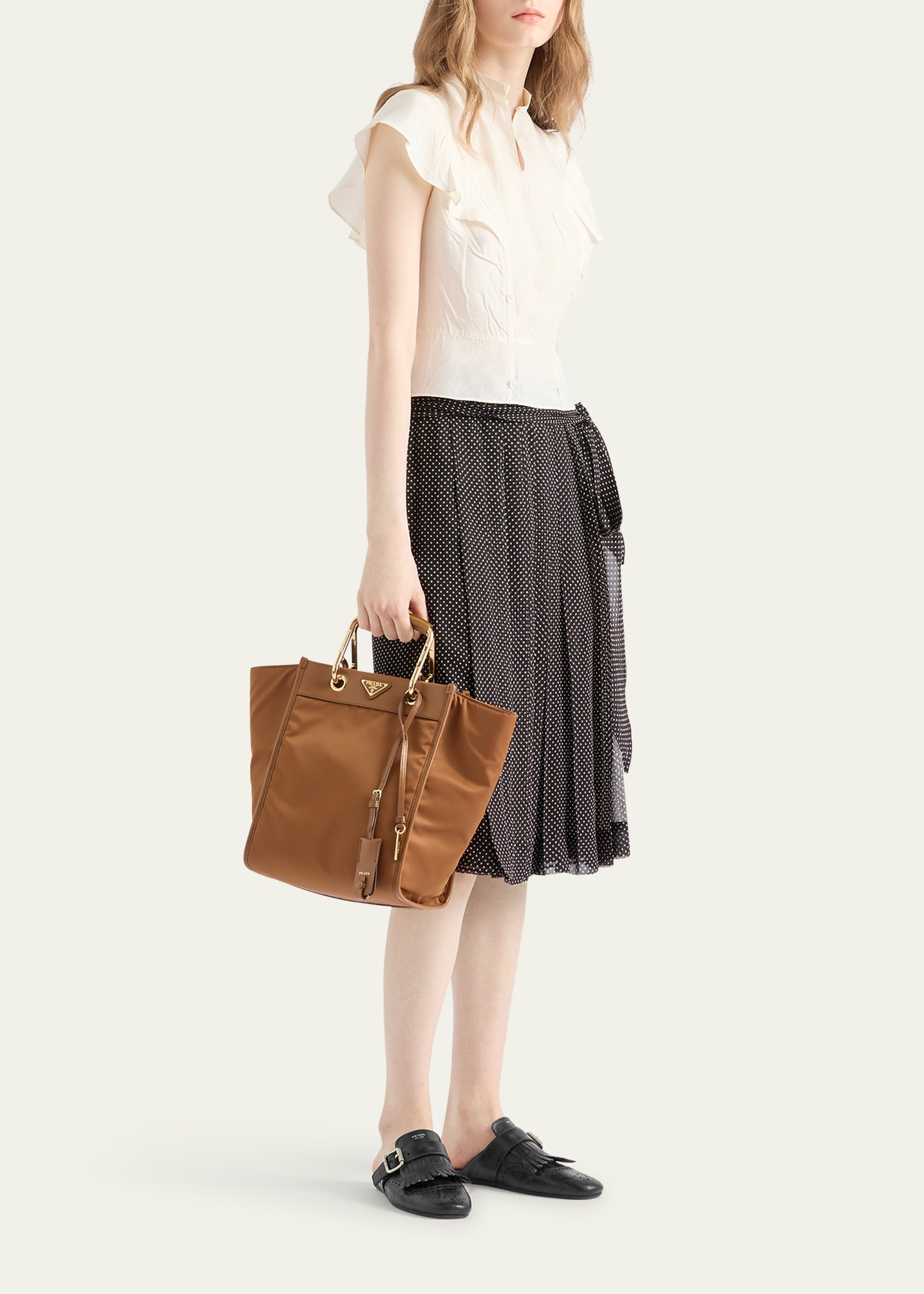 Pleated Chiffon Printed Skirt - 2