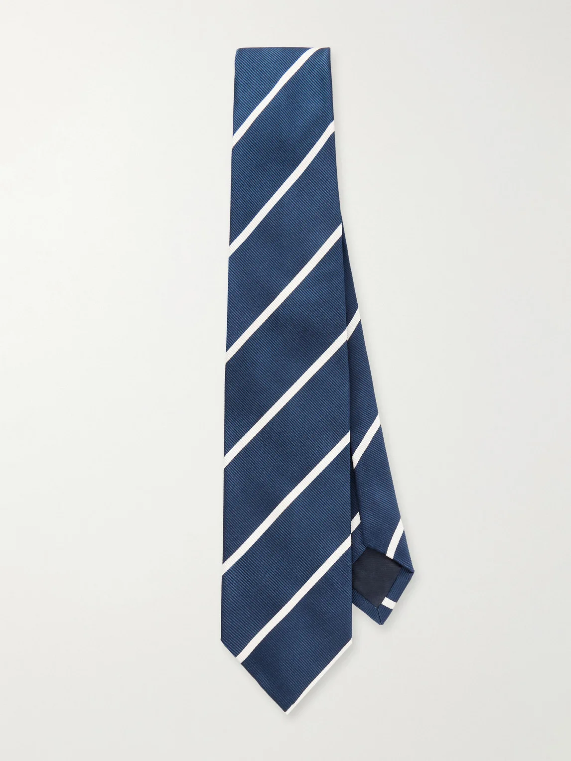 7cm Striped Silk Tie - 1