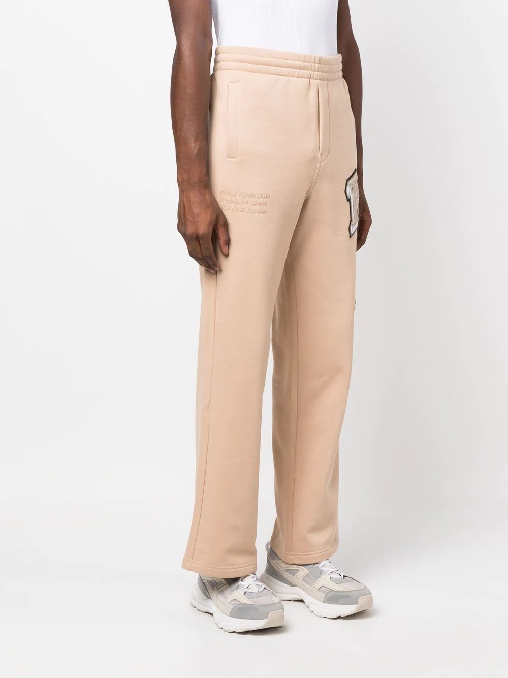 Illusion appliqué track pants - 3