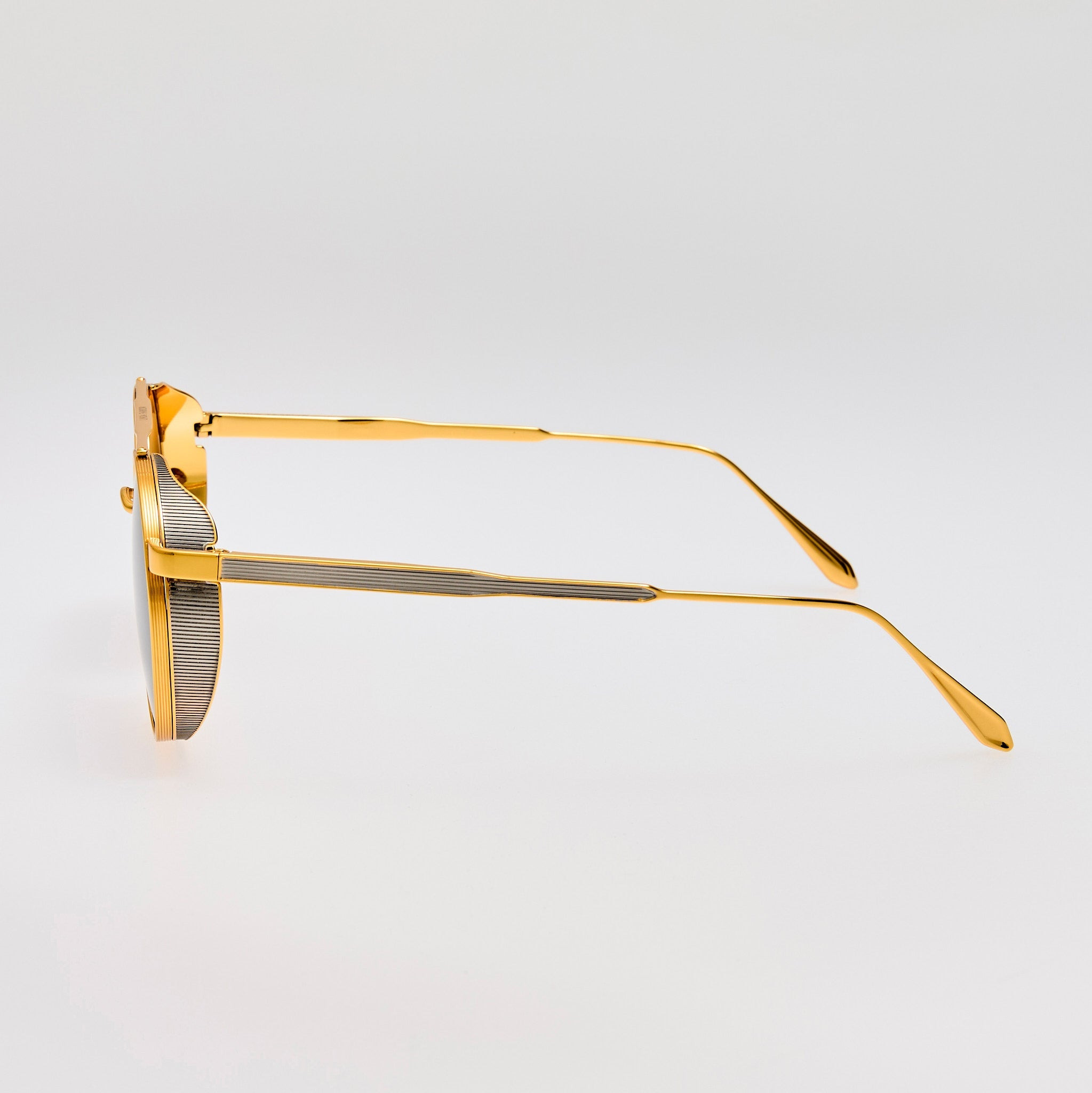 Conor Sunglasses in Black and Gold - 5