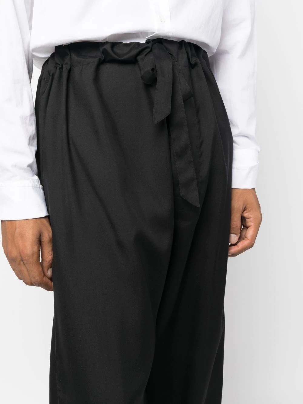 high-waisted wide trousers - 5
