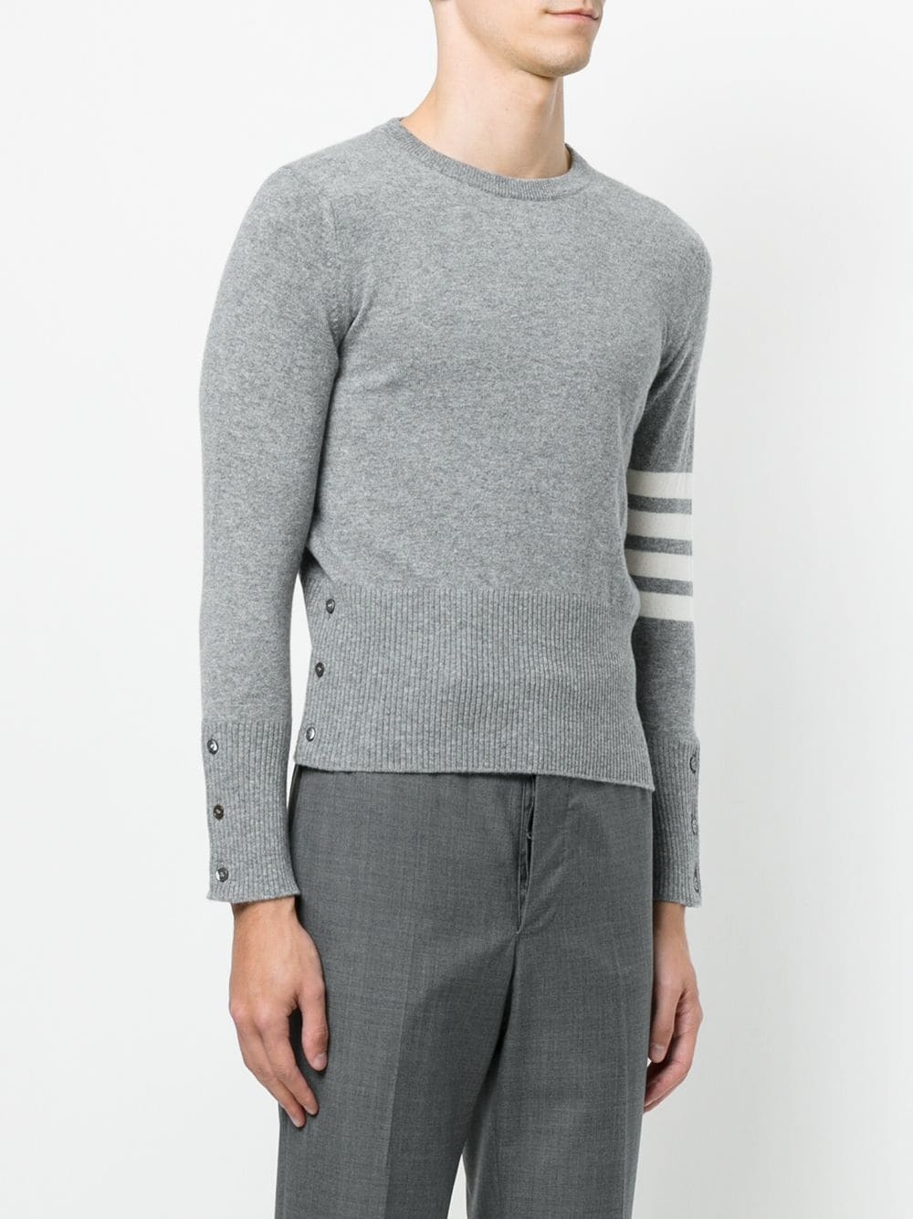 4-Bar Short Cashmere Pullover - 3