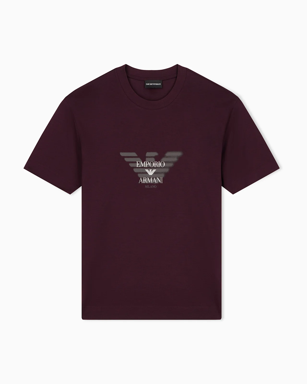 LYOCELL BLEND JERSEY T-SHIRT WITH GRAFFITI EAGLE LOGO PRINT - 1
