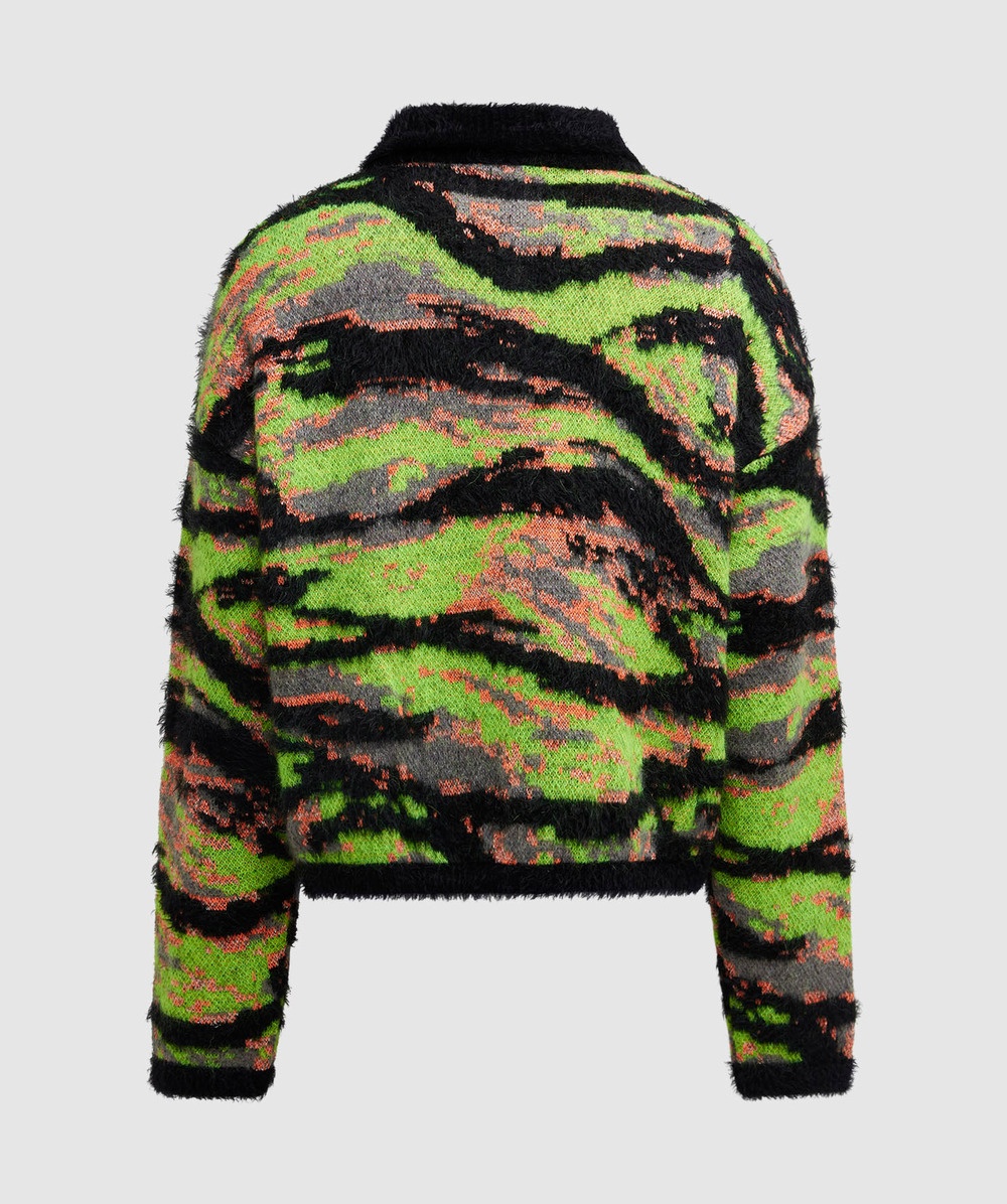 Tiger rave knitted quarter zip jumper - 4