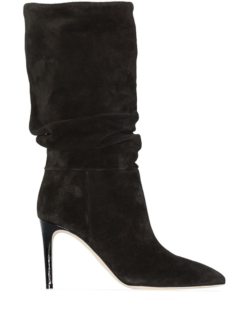 slouchy suede 85mm ankle boots 1