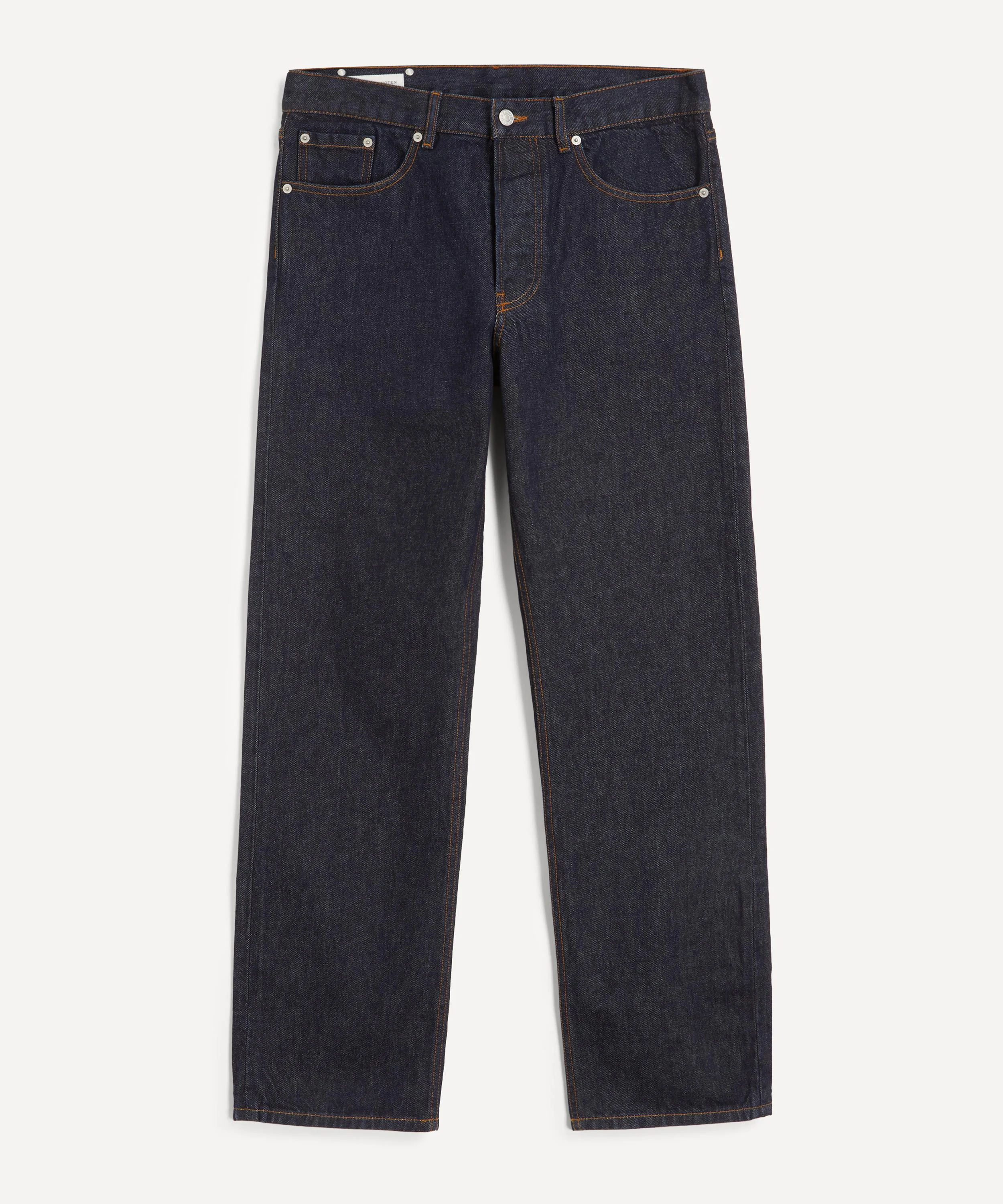 Indigo Straight-Leg Jeans - 1