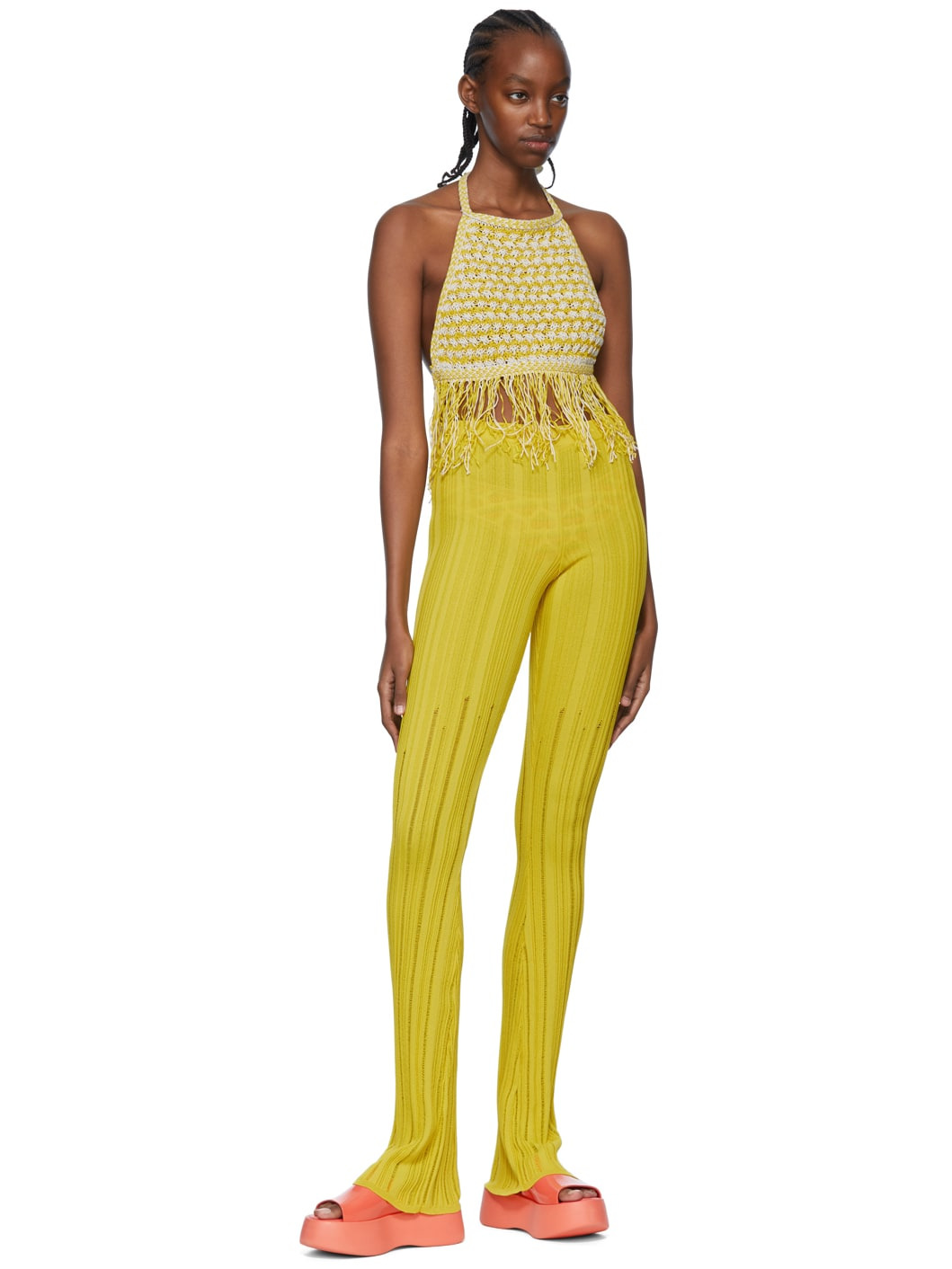 SSENSE Exclusive Yellow Cotton Tank Top - 4