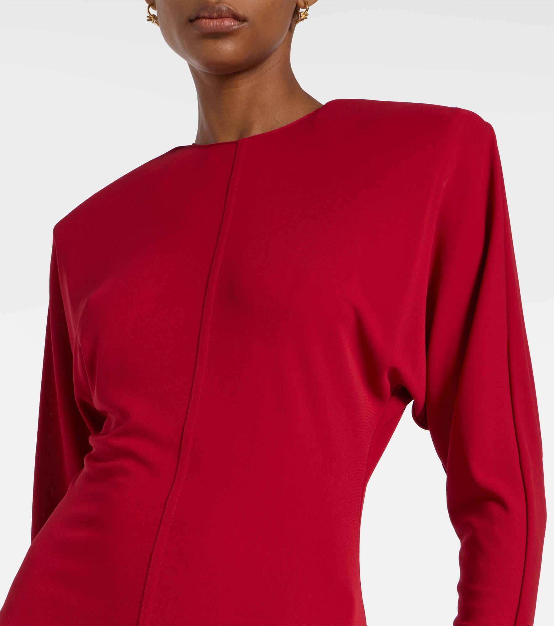 Crêpe jersey midi dress - 4