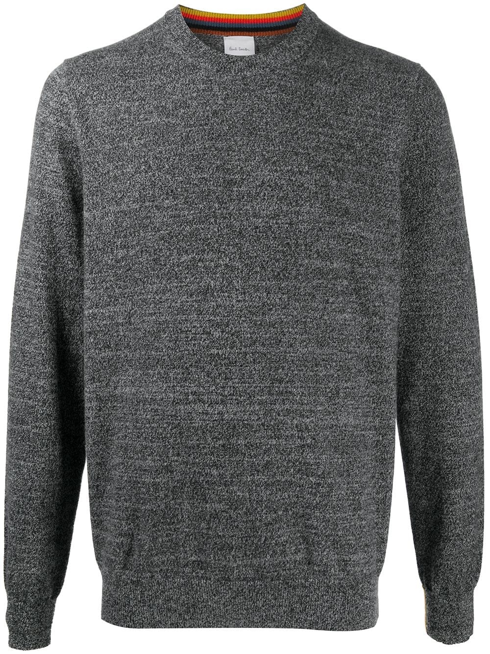 melange crewneck jumper - 1