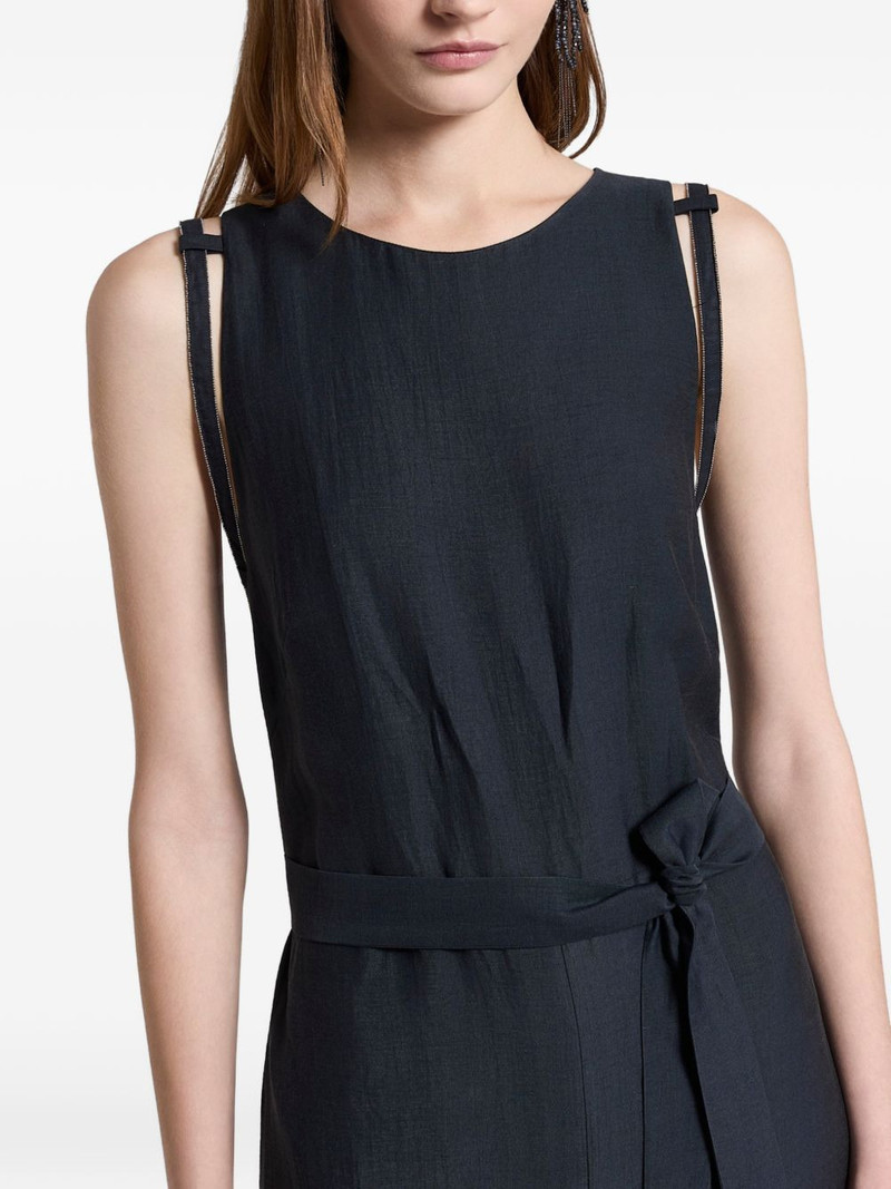 strap-detail tie-waist jumpsuit 4