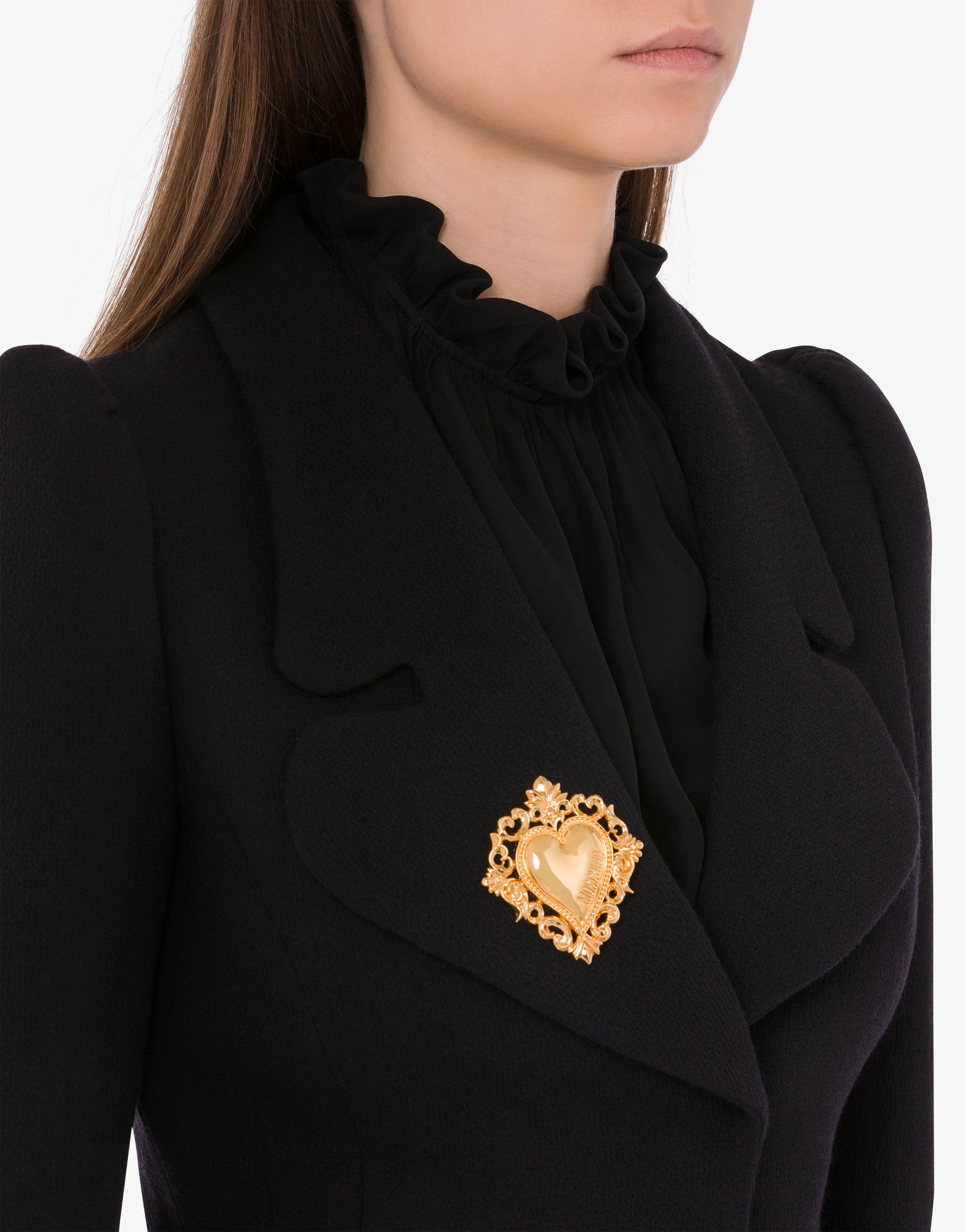 GOLD HEART BROOCH - 4