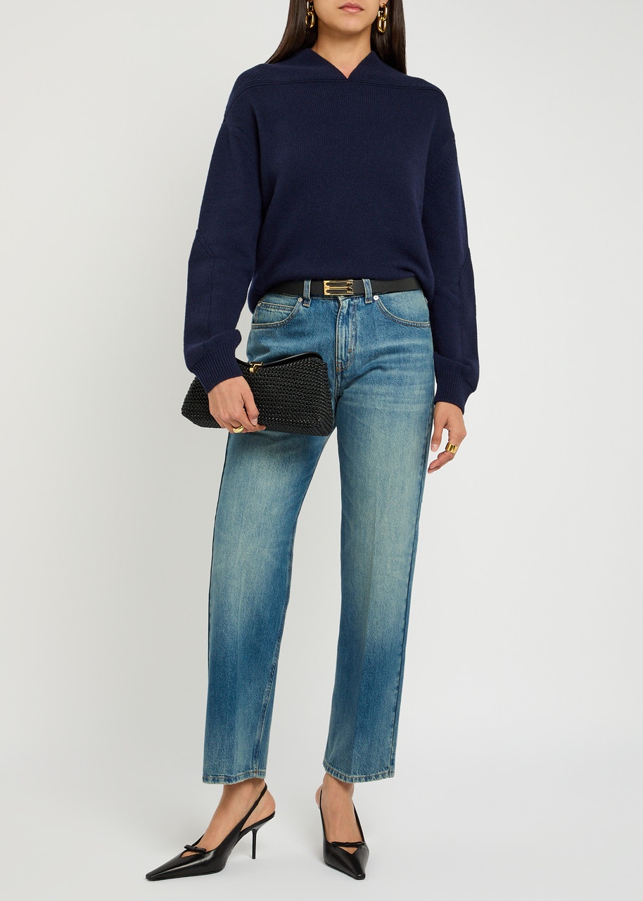 Victoria Beckham Panelled Wool-blend Knit Jumper - 4