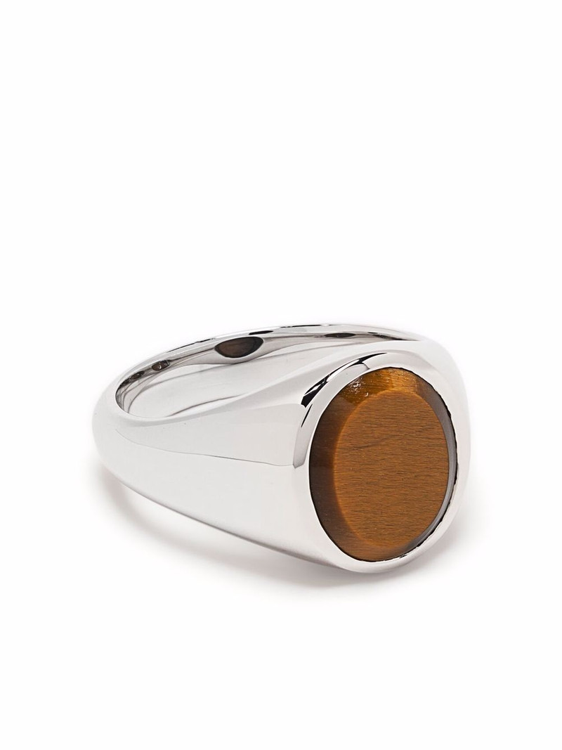 TOM WOOD Lizzie tiger eye ring outlook