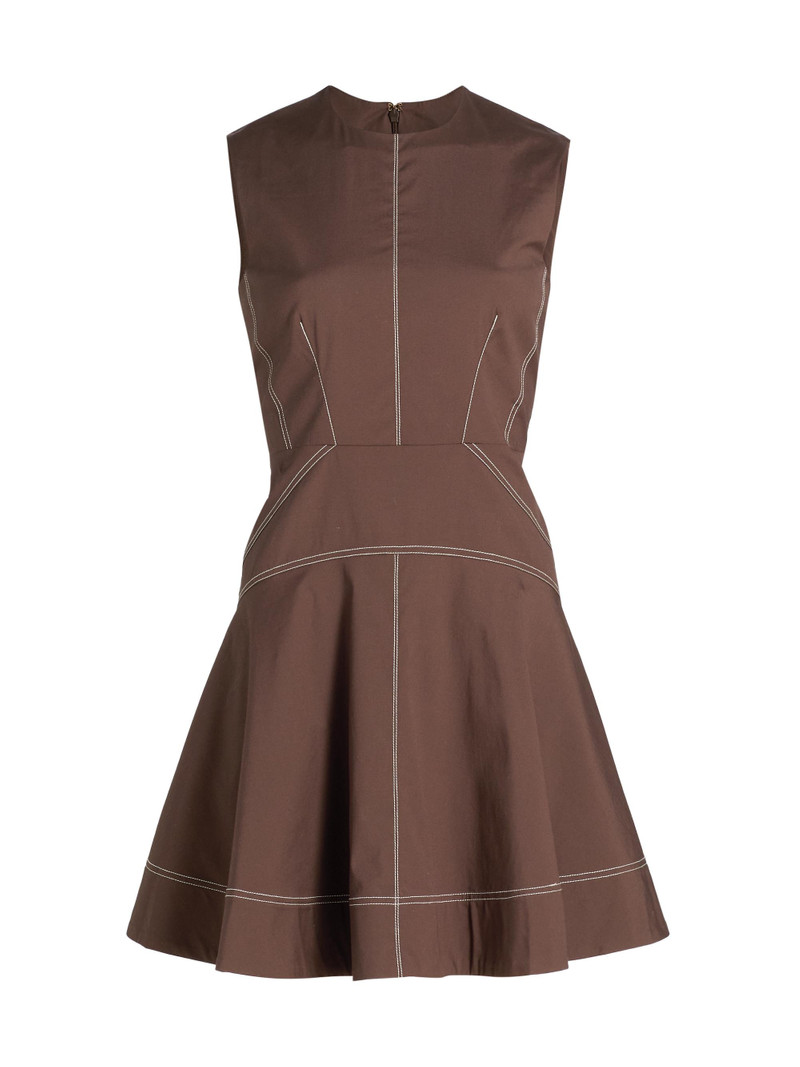Women's Karrigan Cotton Minidress - Dark Mocha 1