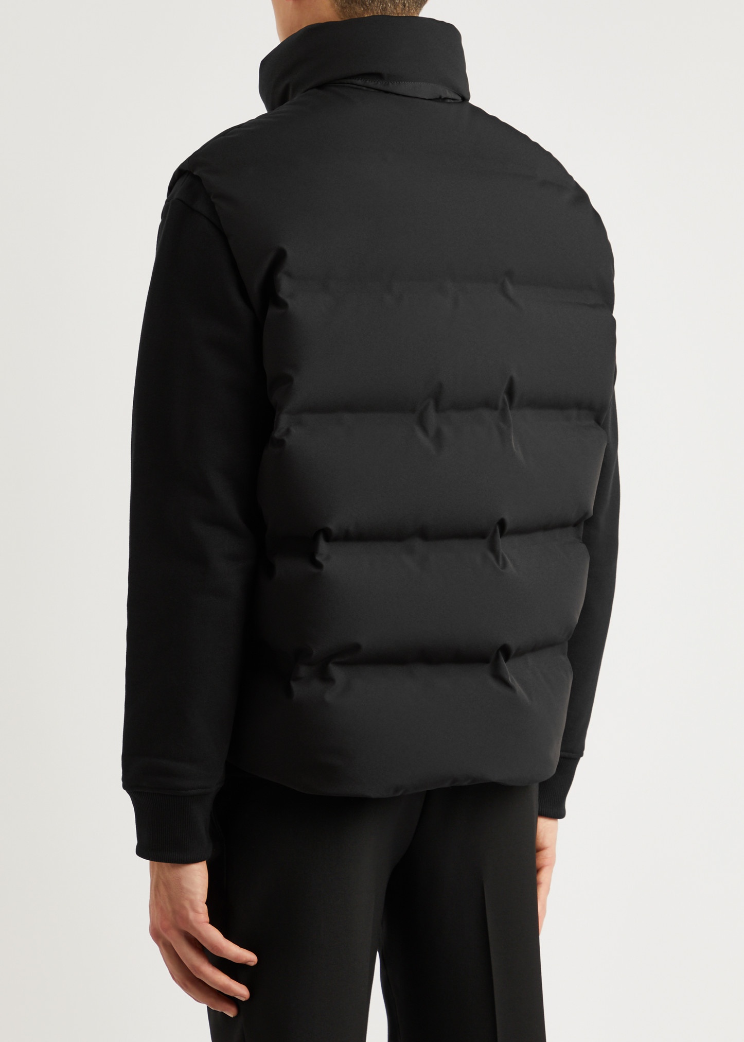 Logo quilted shell gilet - 3