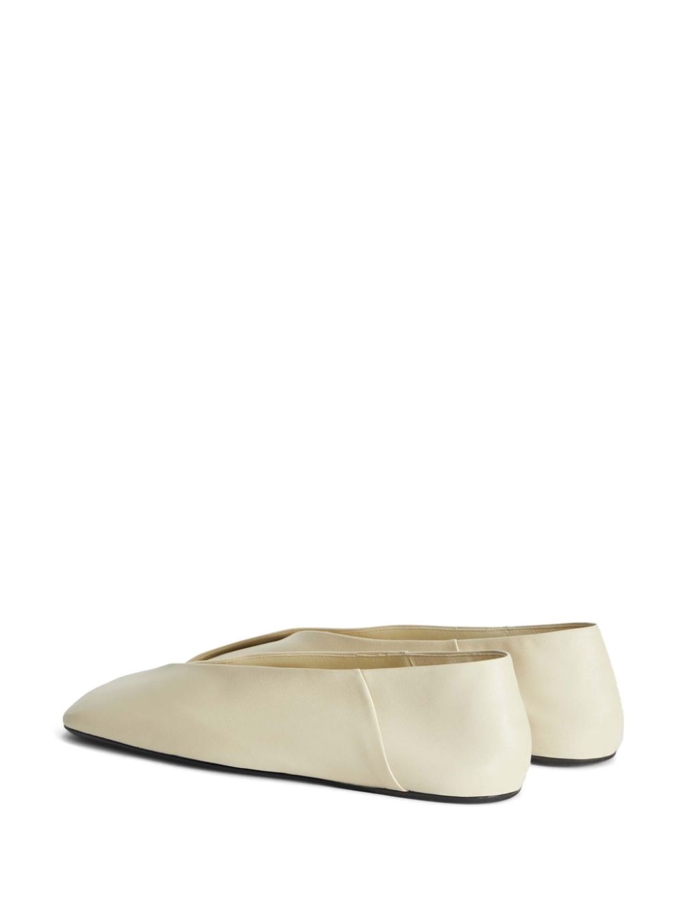 leather ballerina shoes - 3