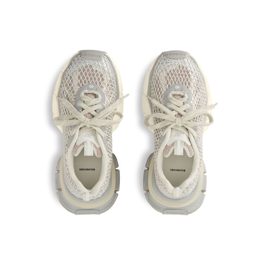 Women's 3xl Fishnet Sneaker  in Eggshell - 5