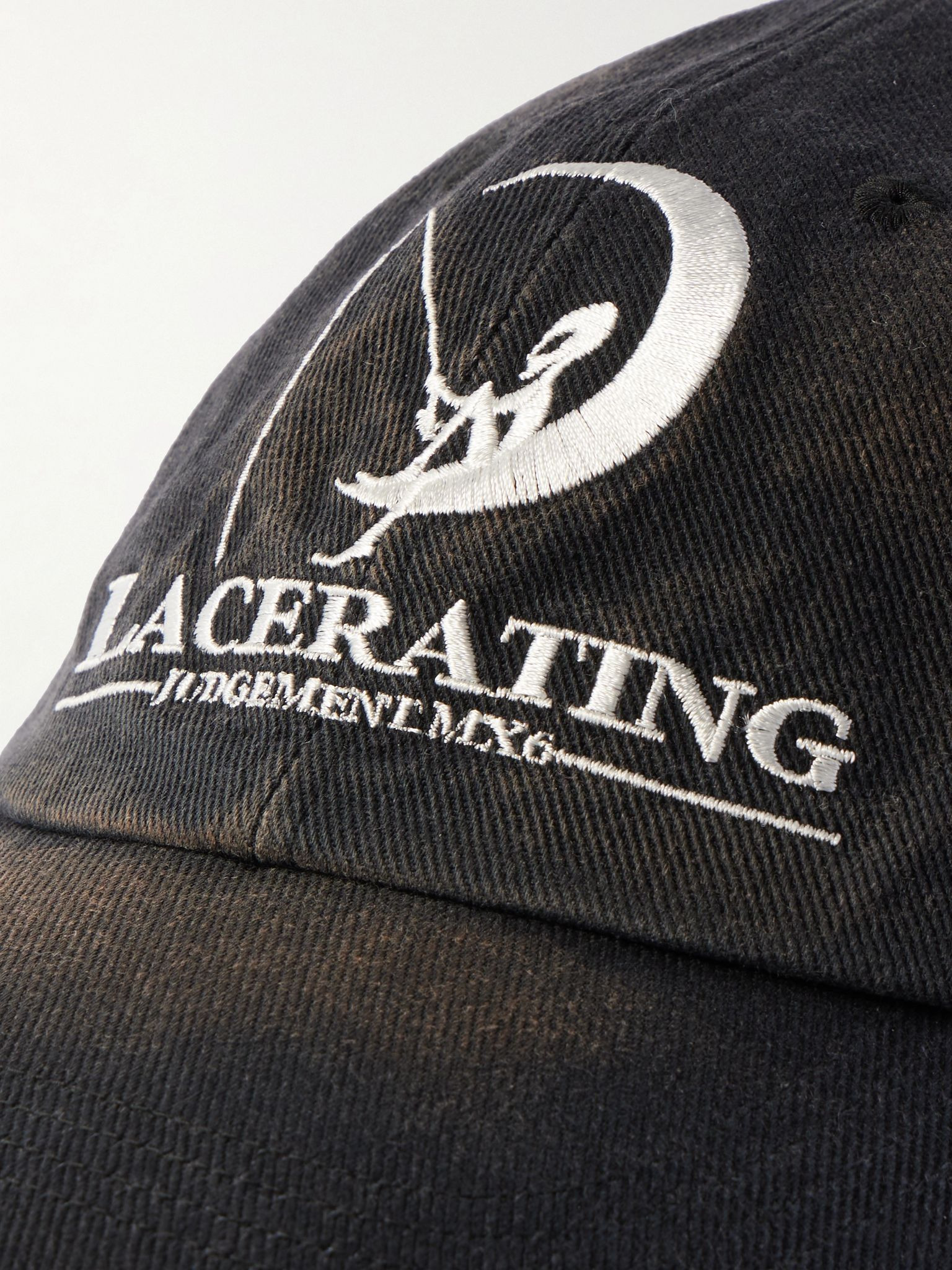 Embroidered Cotton-Twill Baseball Cap Black - 4