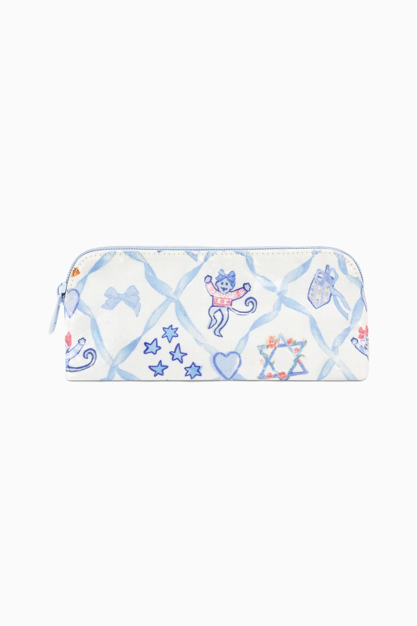 LoveShackFancy x Roller Rabbit Starry Nights Lattice Small Makeup Bag - 1