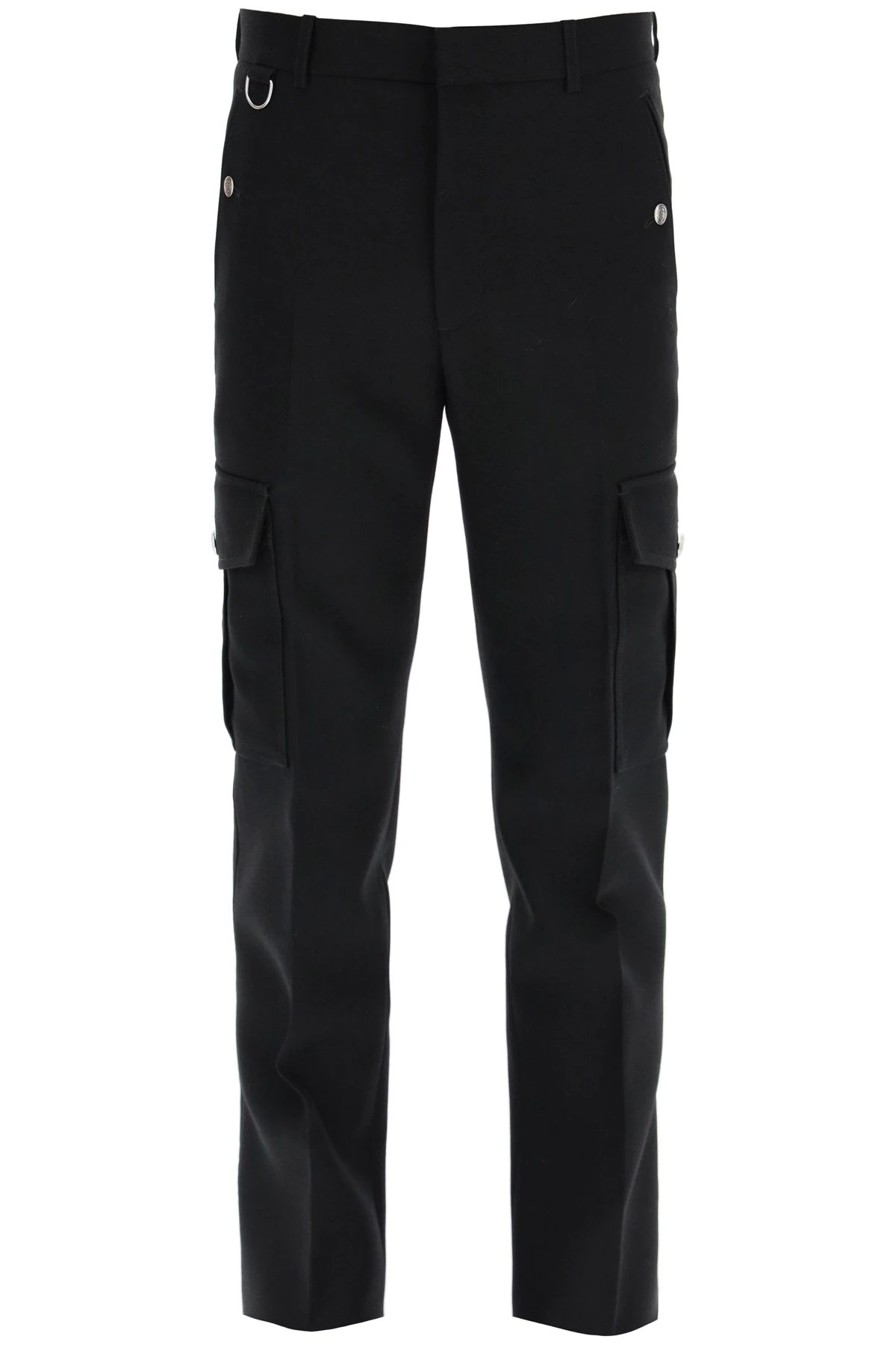 CARGO TROUSERS IN WOOL SERGE - 1