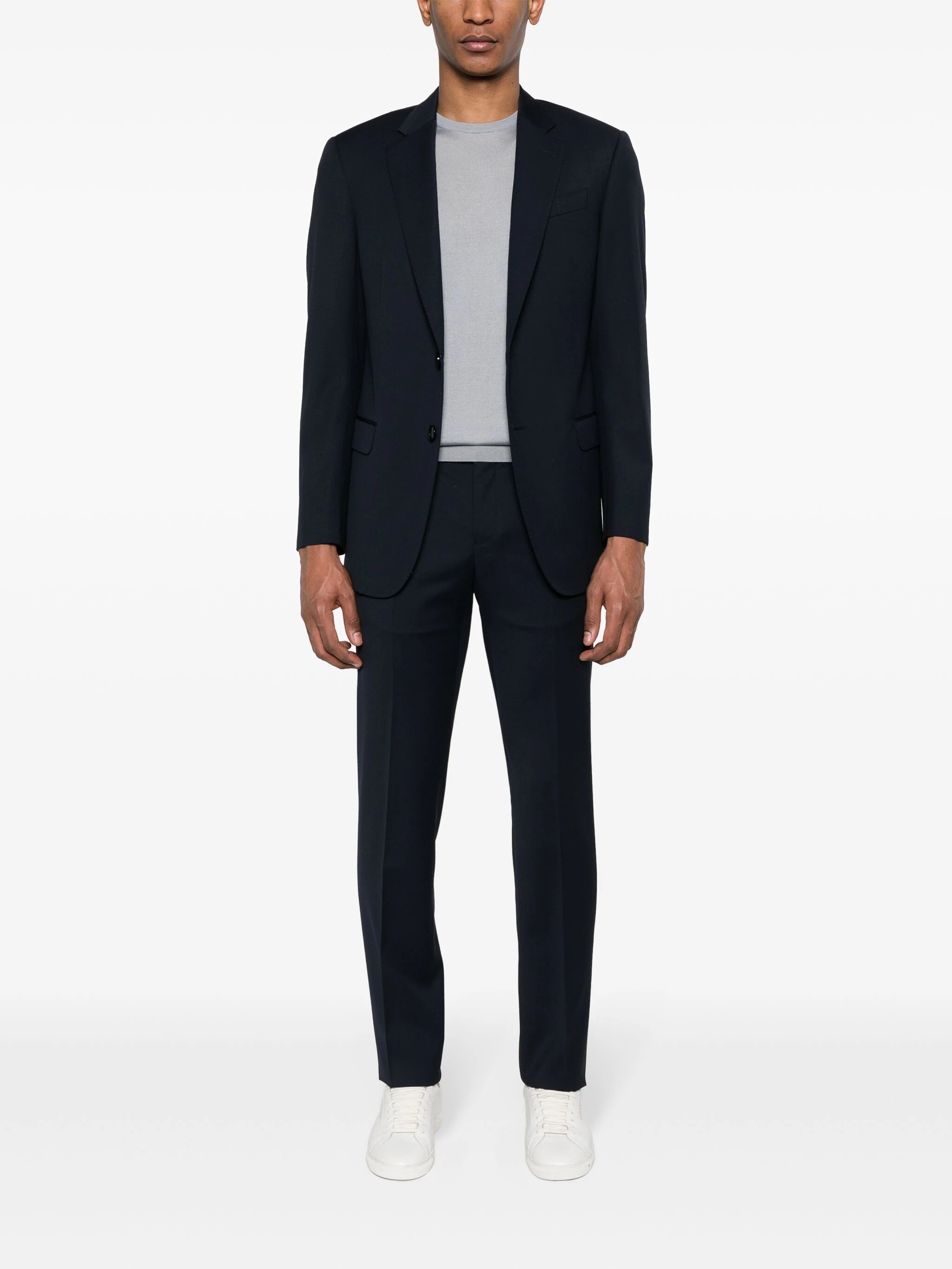 SINGLE-BREASTED VIRGIN-WOOL SUIT - 2