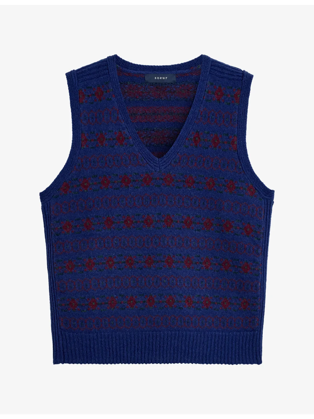 Ileana V-Neck Merino-Wool Vest - 1