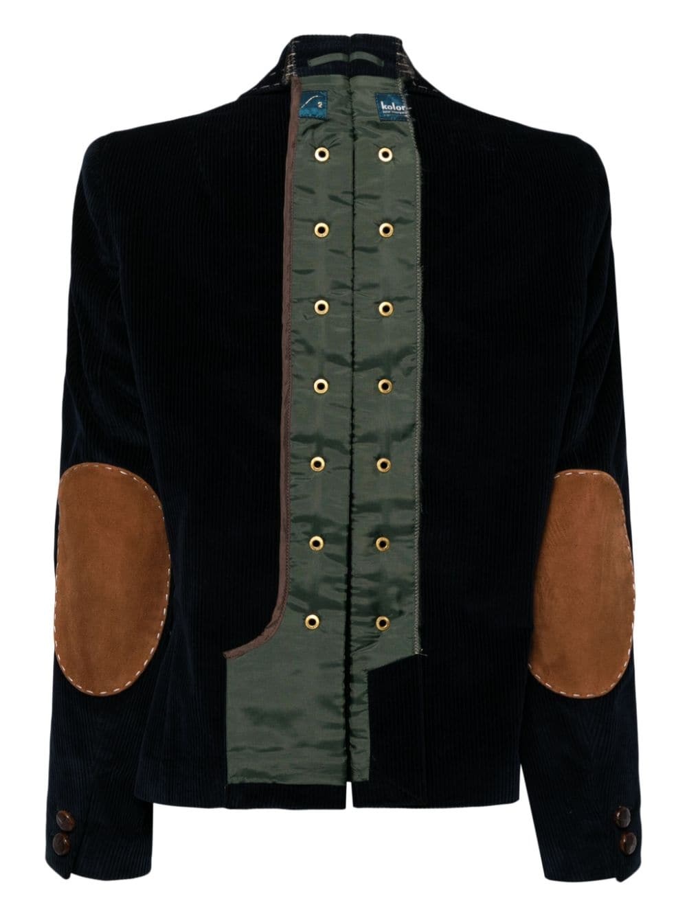 stitch-detail corduroy blazer - 2